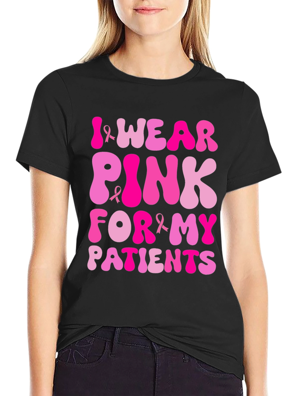 I Wear Pink For My Patients T-Shirt