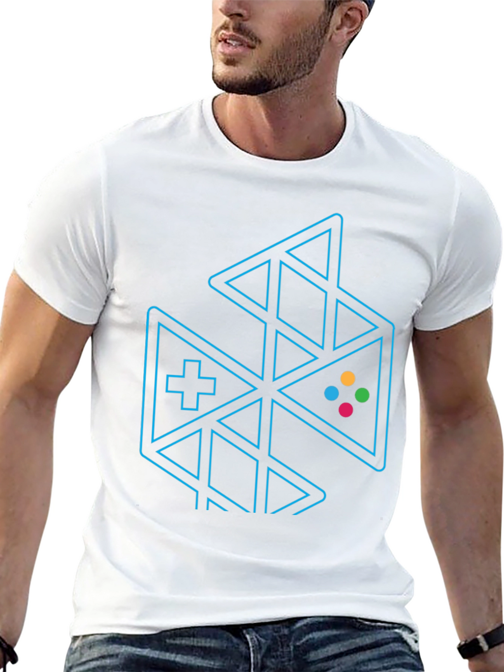 Gaming Controller Graphic Tee - Black