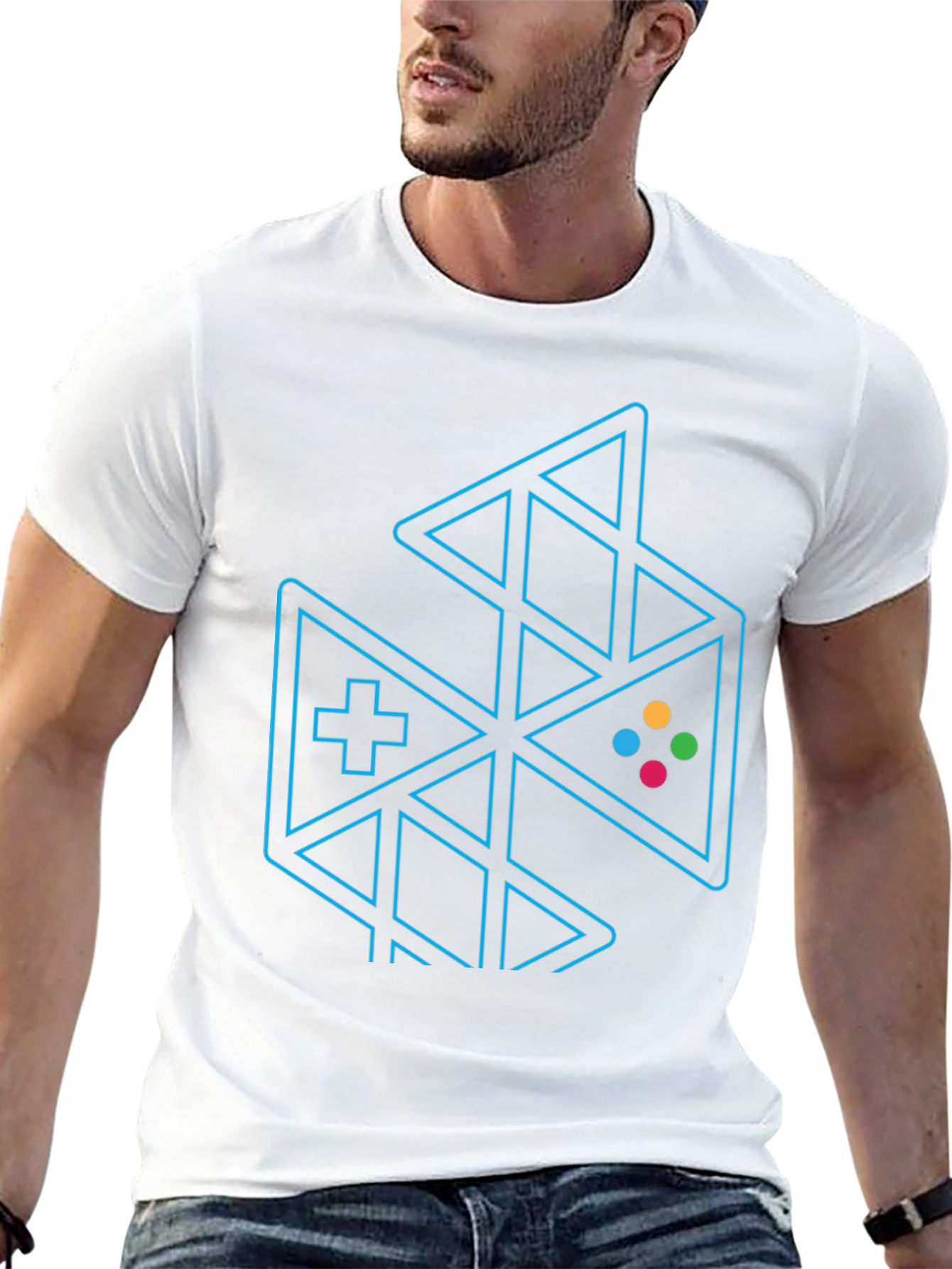 Gaming Controller Graphic Tee - Black