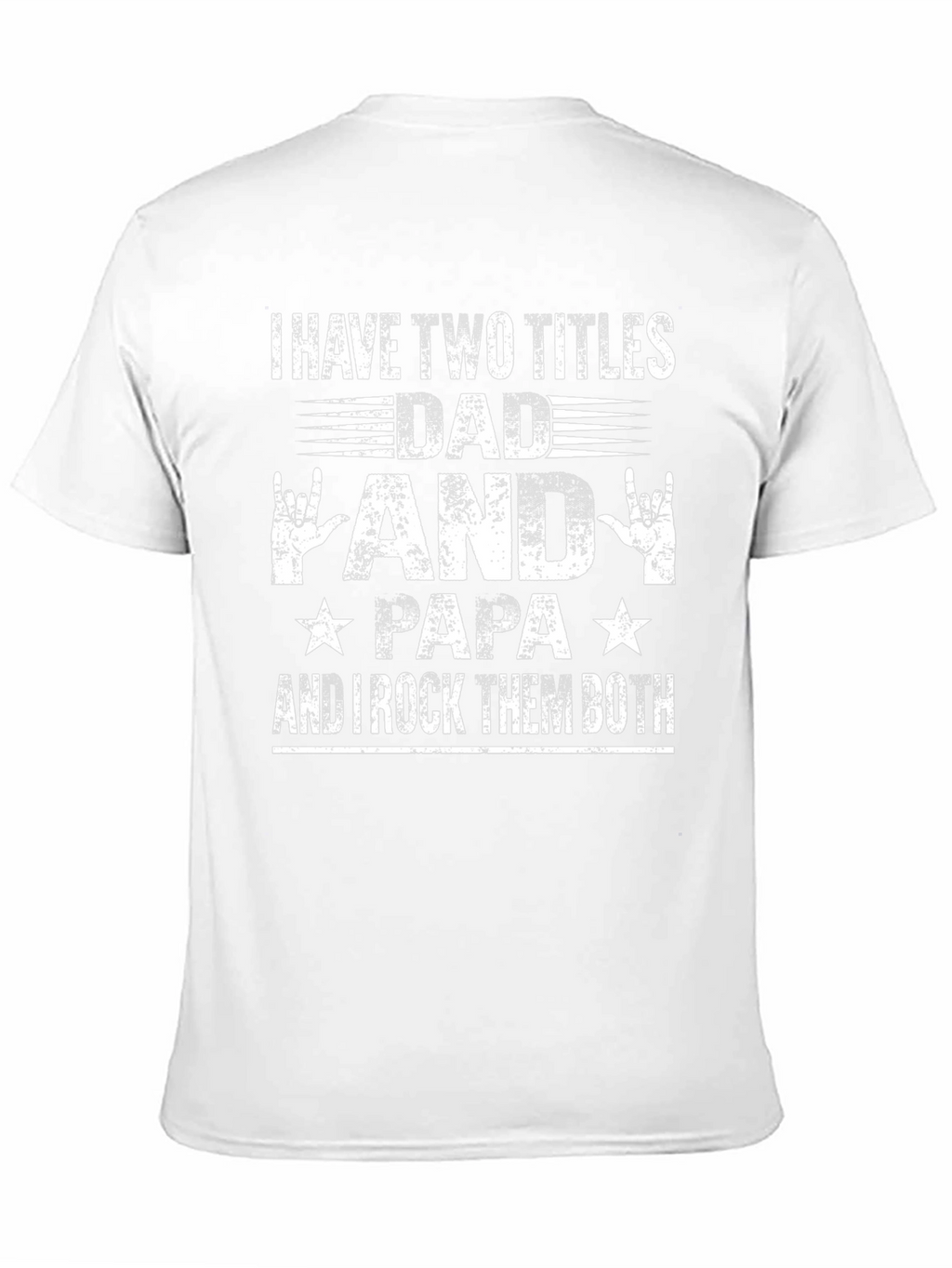 Dad Papa Rock Star T-Shirt Funny Fathers Day Gift