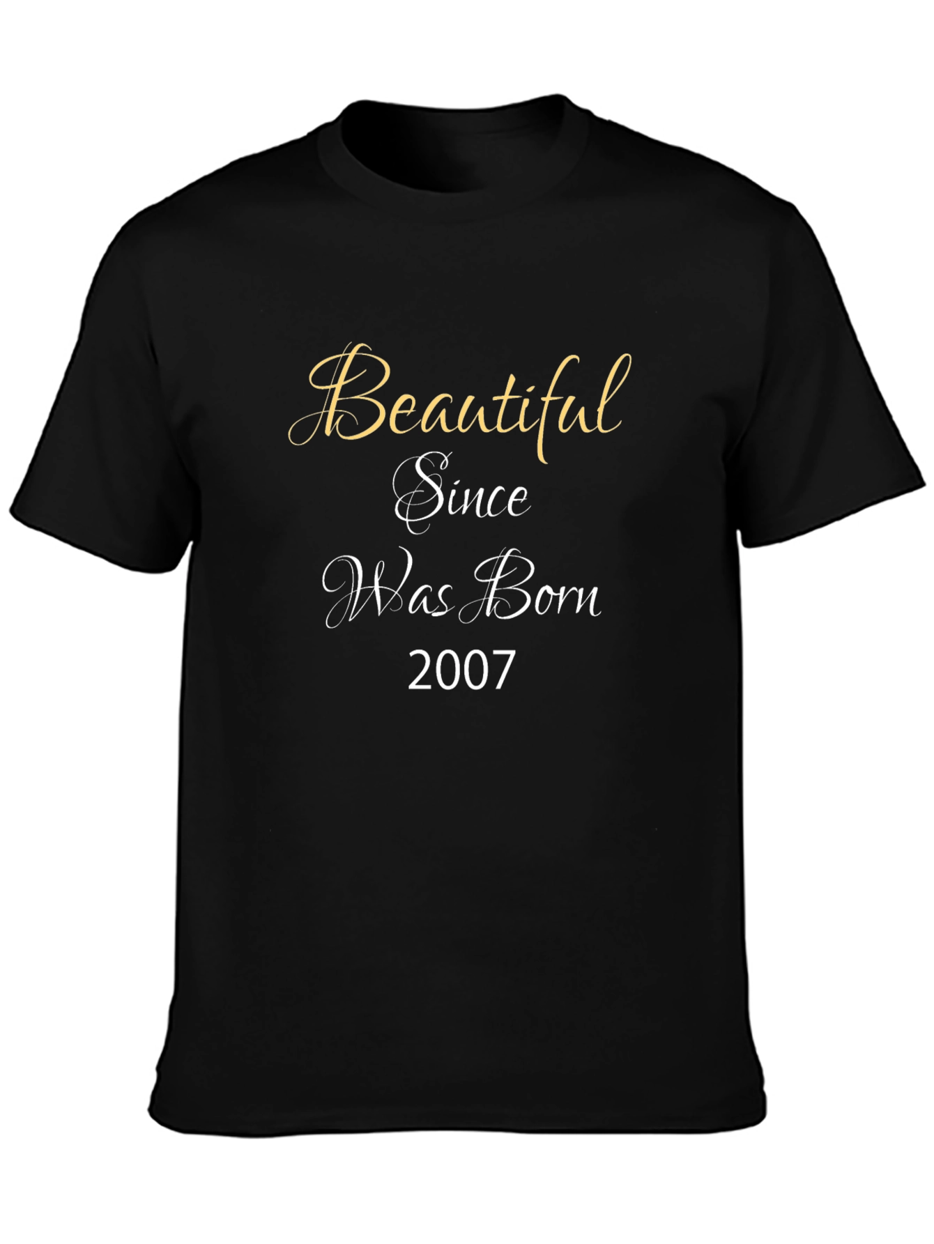 Beautiful Since 2007 Graphic Tee - Black