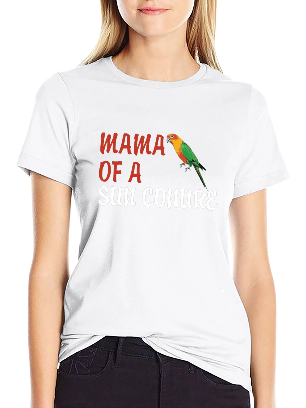 Mama of a Sun Conure T-Shirt Parrot Tee