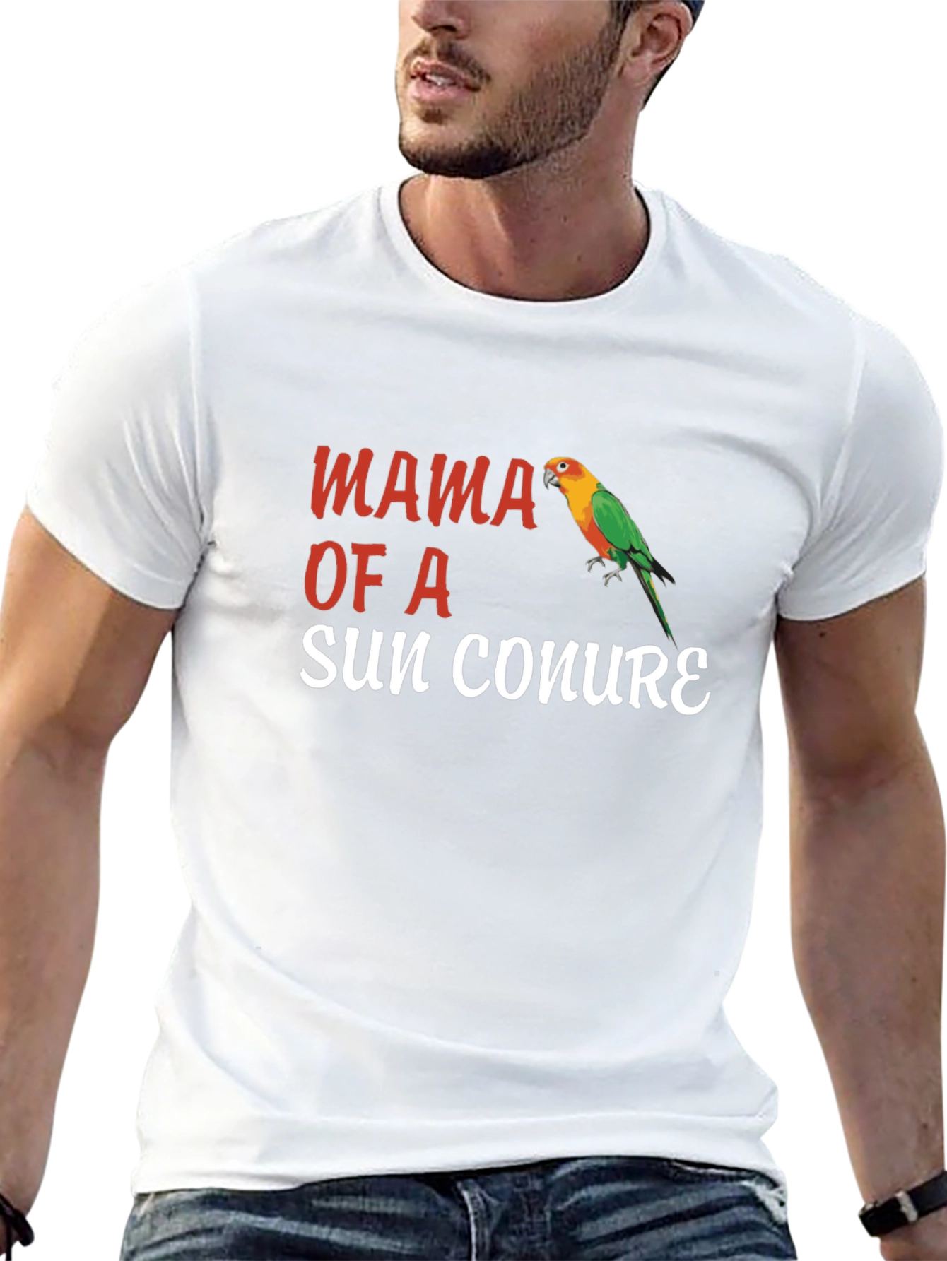 Mama of a Sun Conure T-Shirt Parrot Tee