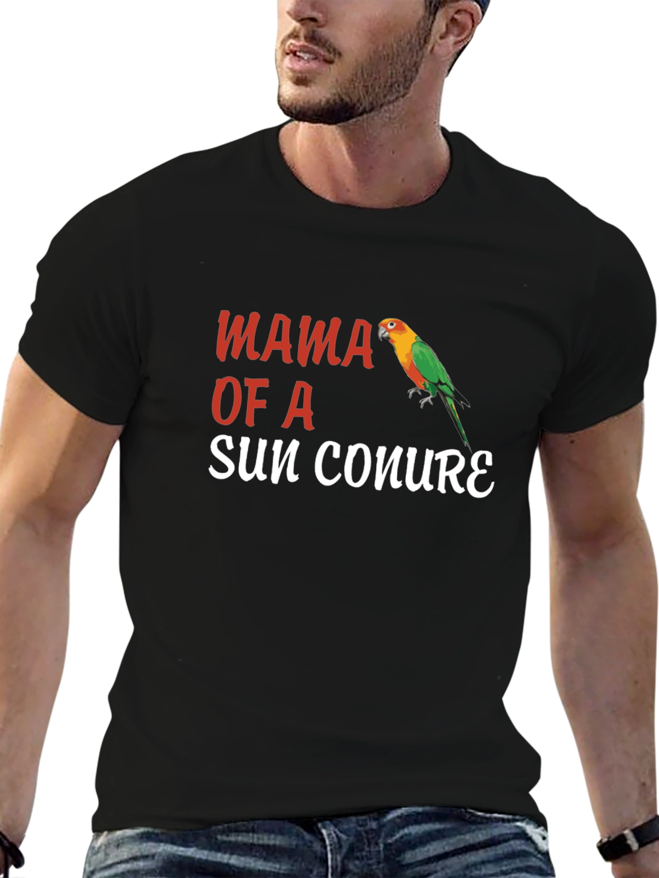 Mama of a Sun Conure T-Shirt Parrot Tee