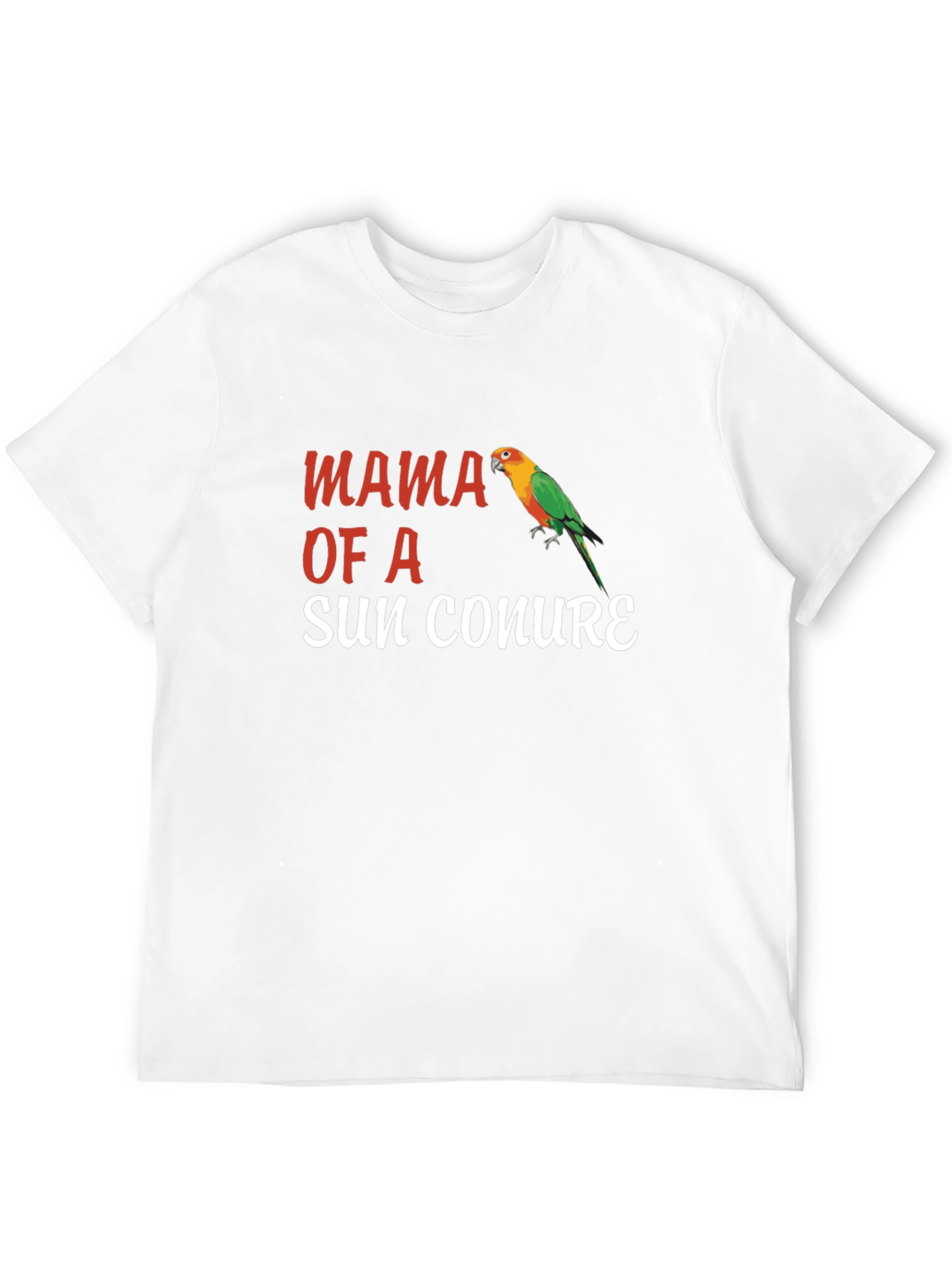 Mama of a Sun Conure T-Shirt Parrot Tee