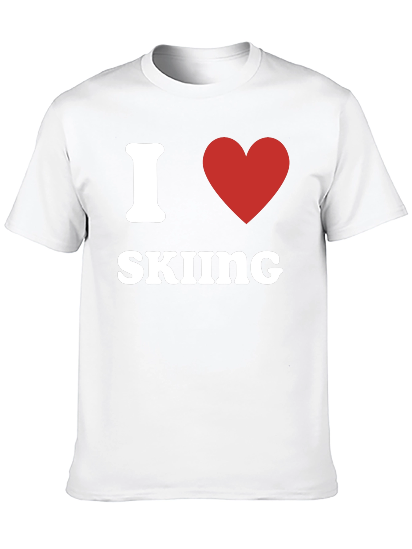 I Heart Skiing Graphic T-Shirt