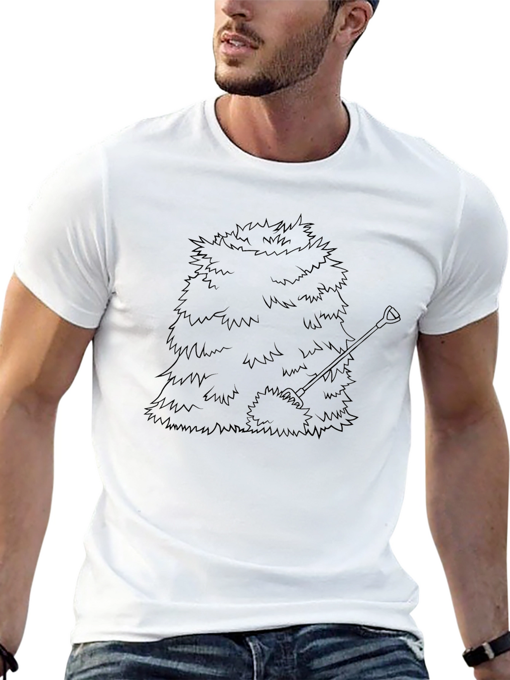 Bush Ghillie Suit Graphic Tee - Black