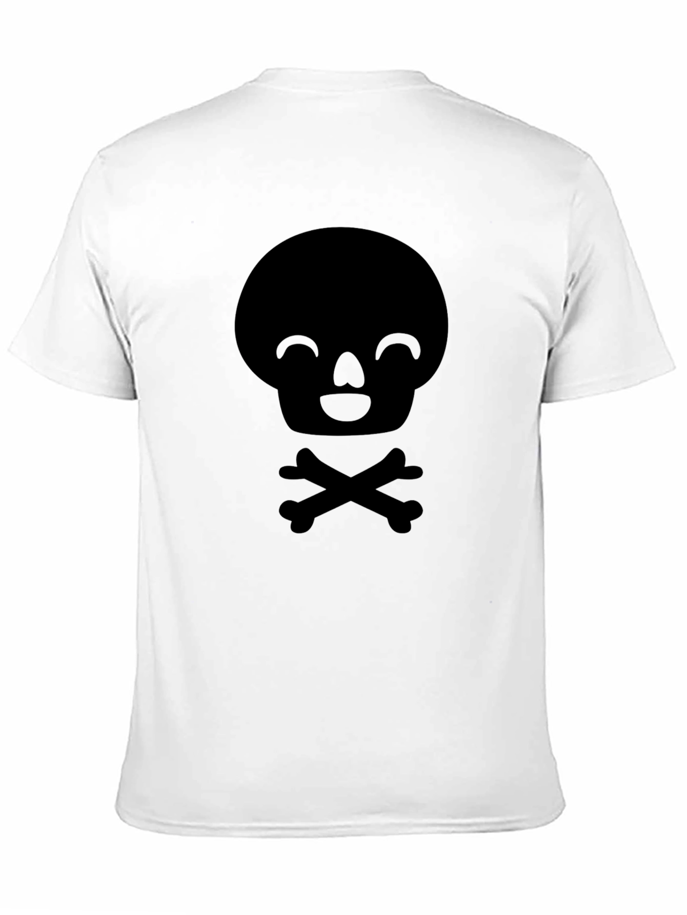 Skull & Crossbones Graphic Tee - Mens Black T-Shirt
