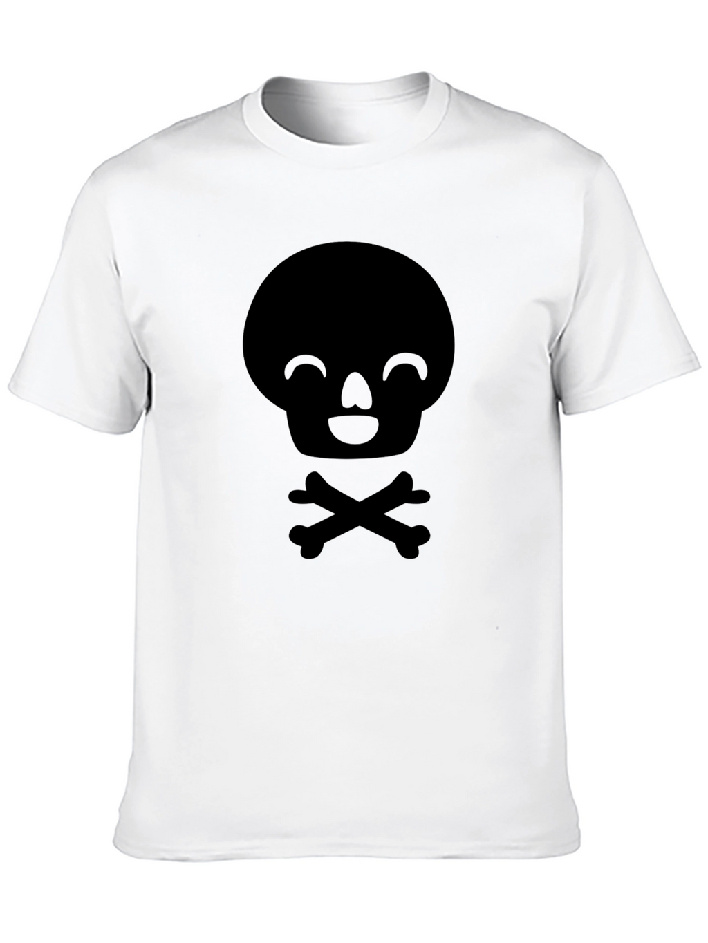 Skull & Crossbones Graphic Tee - Mens Black T-Shirt