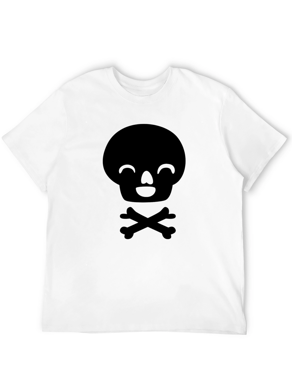 Skull & Crossbones Graphic Tee - Mens Black T-Shirt