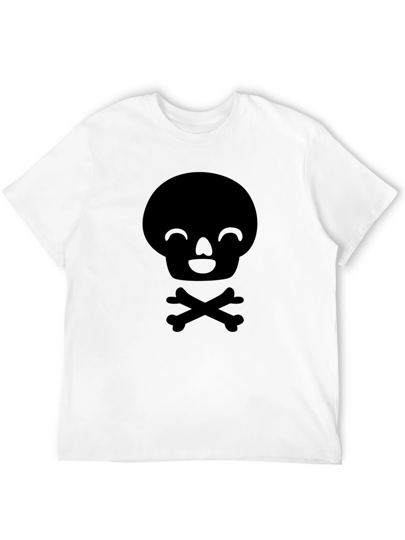 Skull & Crossbones Graphic Tee - Mens Black T-Shirt