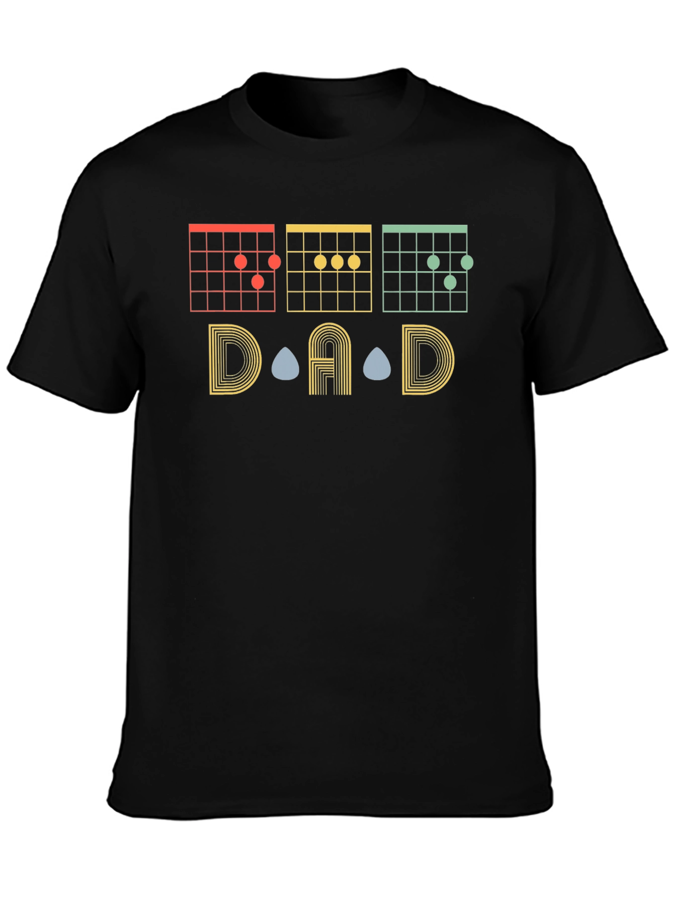 DAD Guitar Chords T-Shirt - Musician Fathers Day Gift