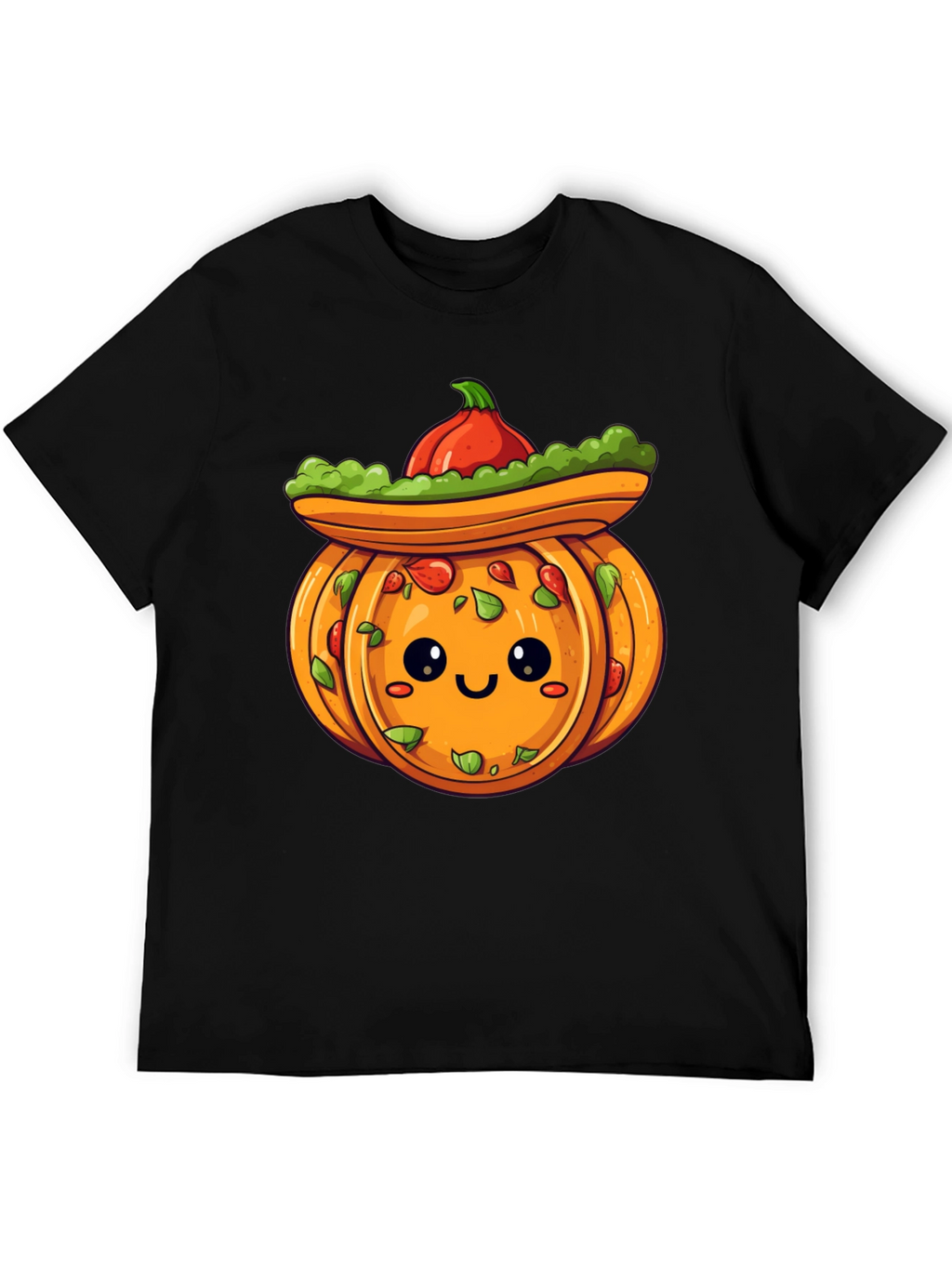Cute Pumpkin Sombrero T-Shirt - Halloween Fiesta!