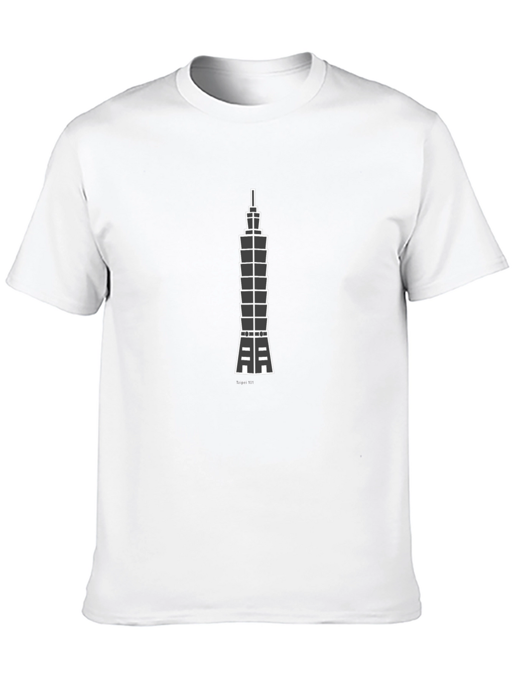 Taipei 101 Graphic Tee - Modern Cityscape Design