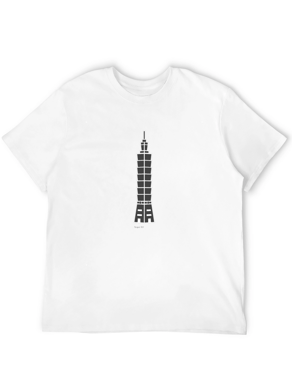 Taipei 101 Graphic Tee - Modern Cityscape Design