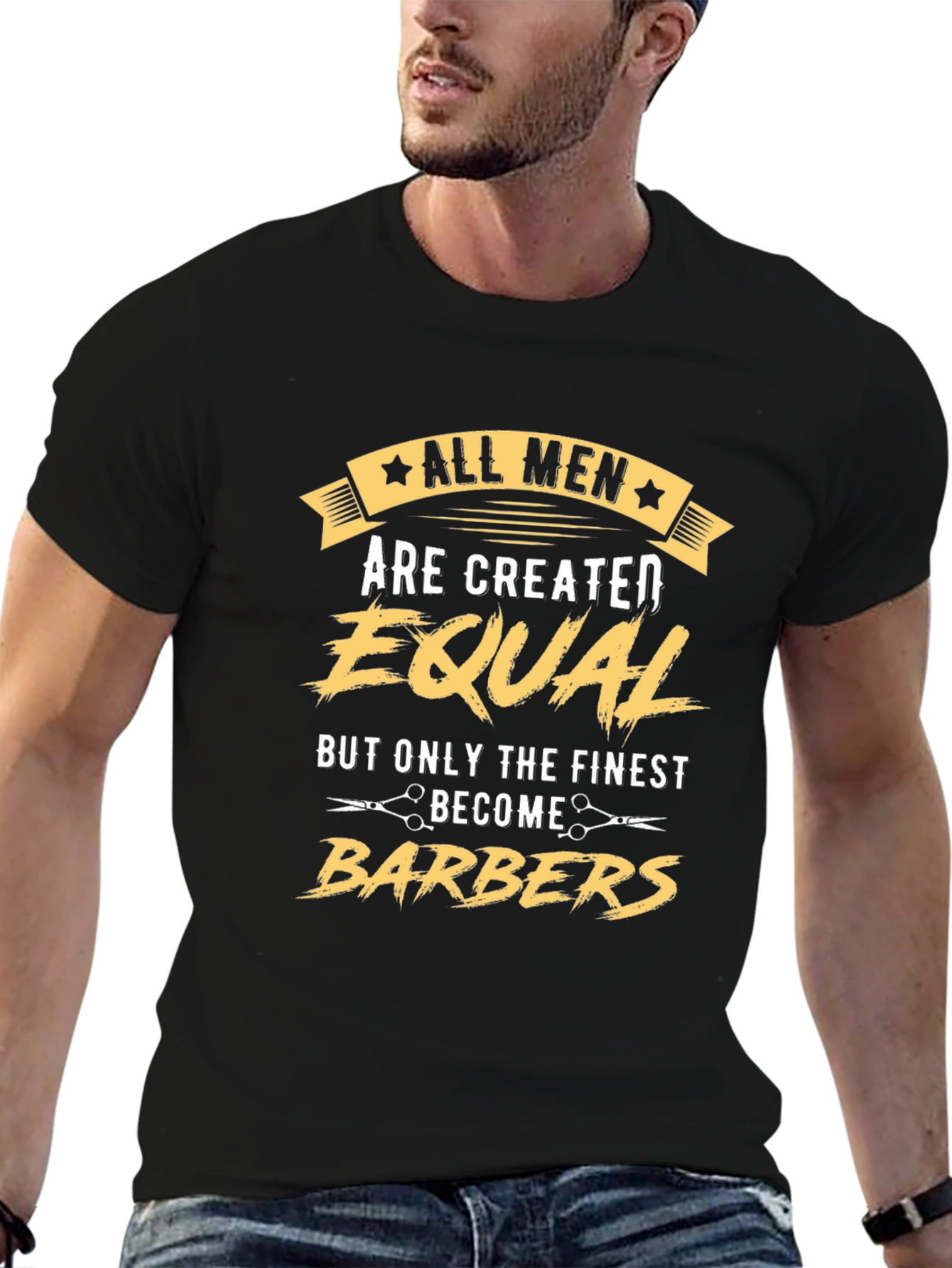 All Men Created Equal Barber T-Shirt