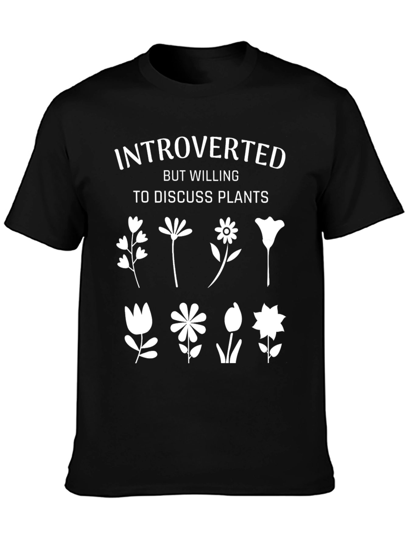 Introverted Plants Graphic T-Shirt