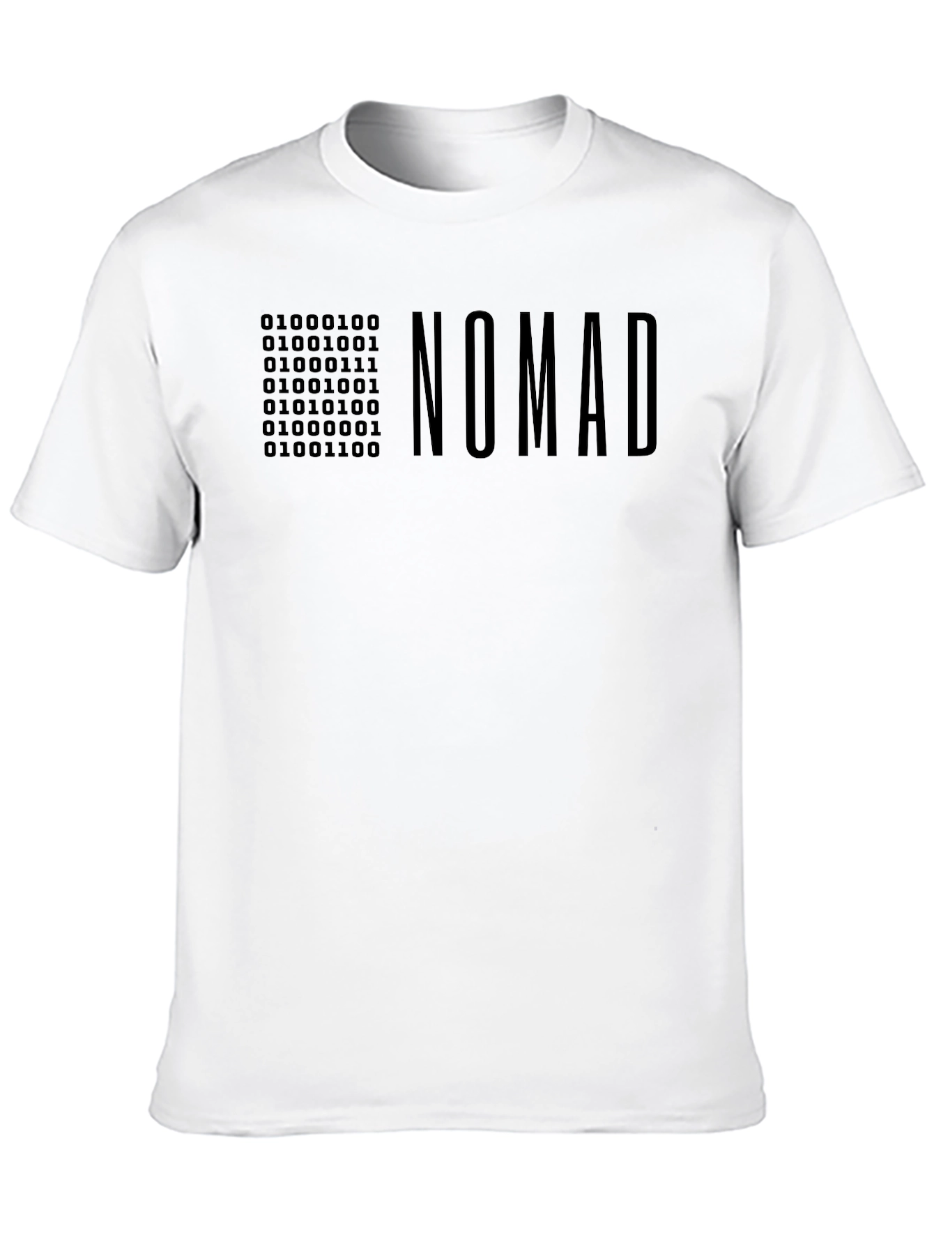 NOMAD Binary Code T-Shirt - Modern Graphic Tee