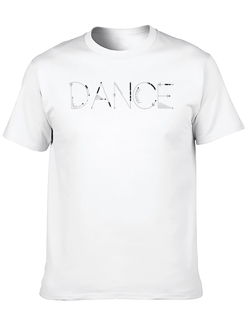 Mens Black DANCE Graphic Tee