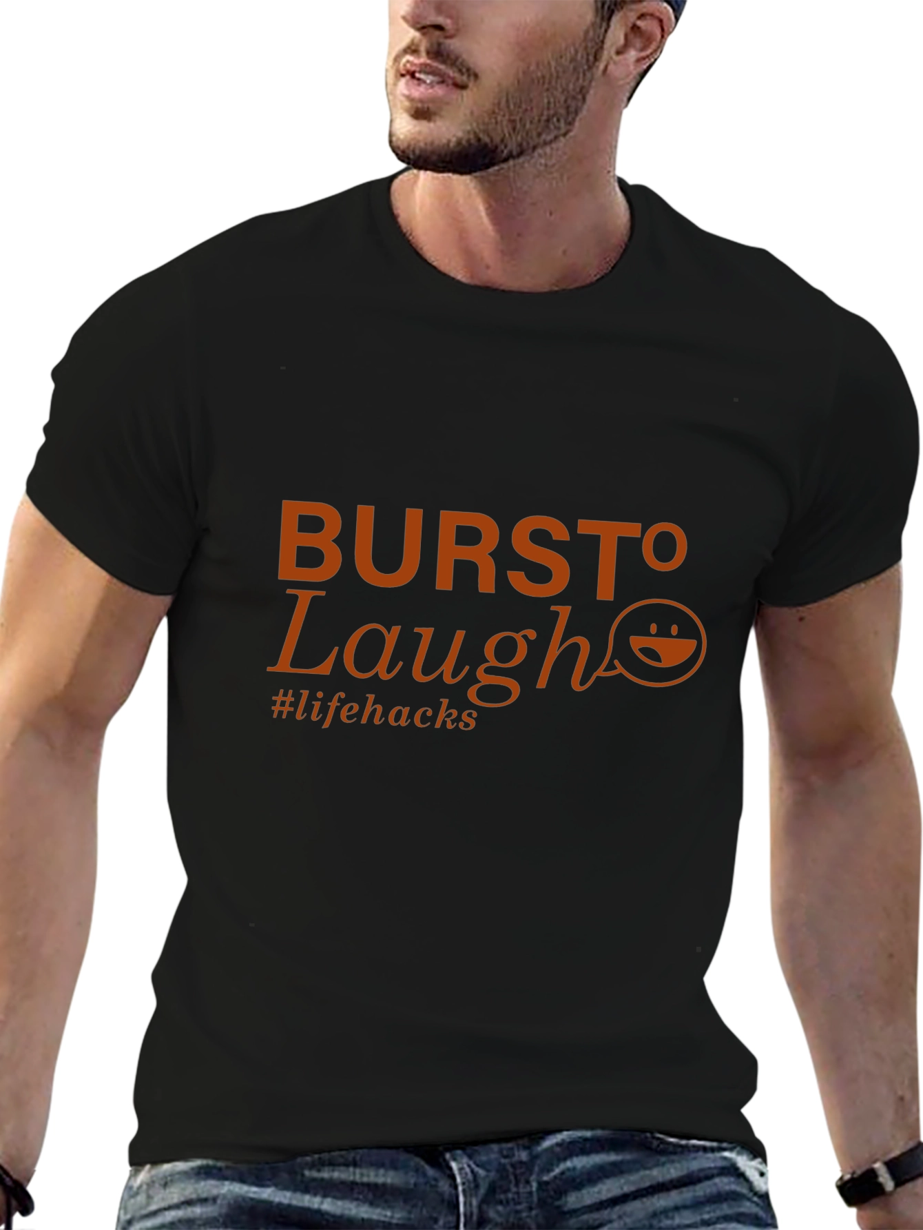 Burst To Laugh T-Shirt - Life Hacks Tee