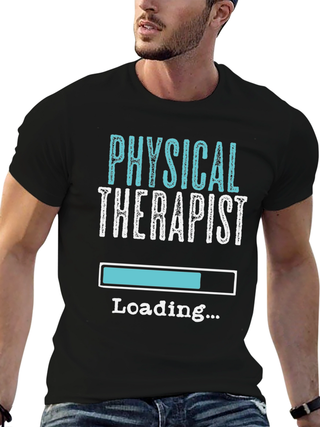 Physical Therapist Loading T-Shirt - Black