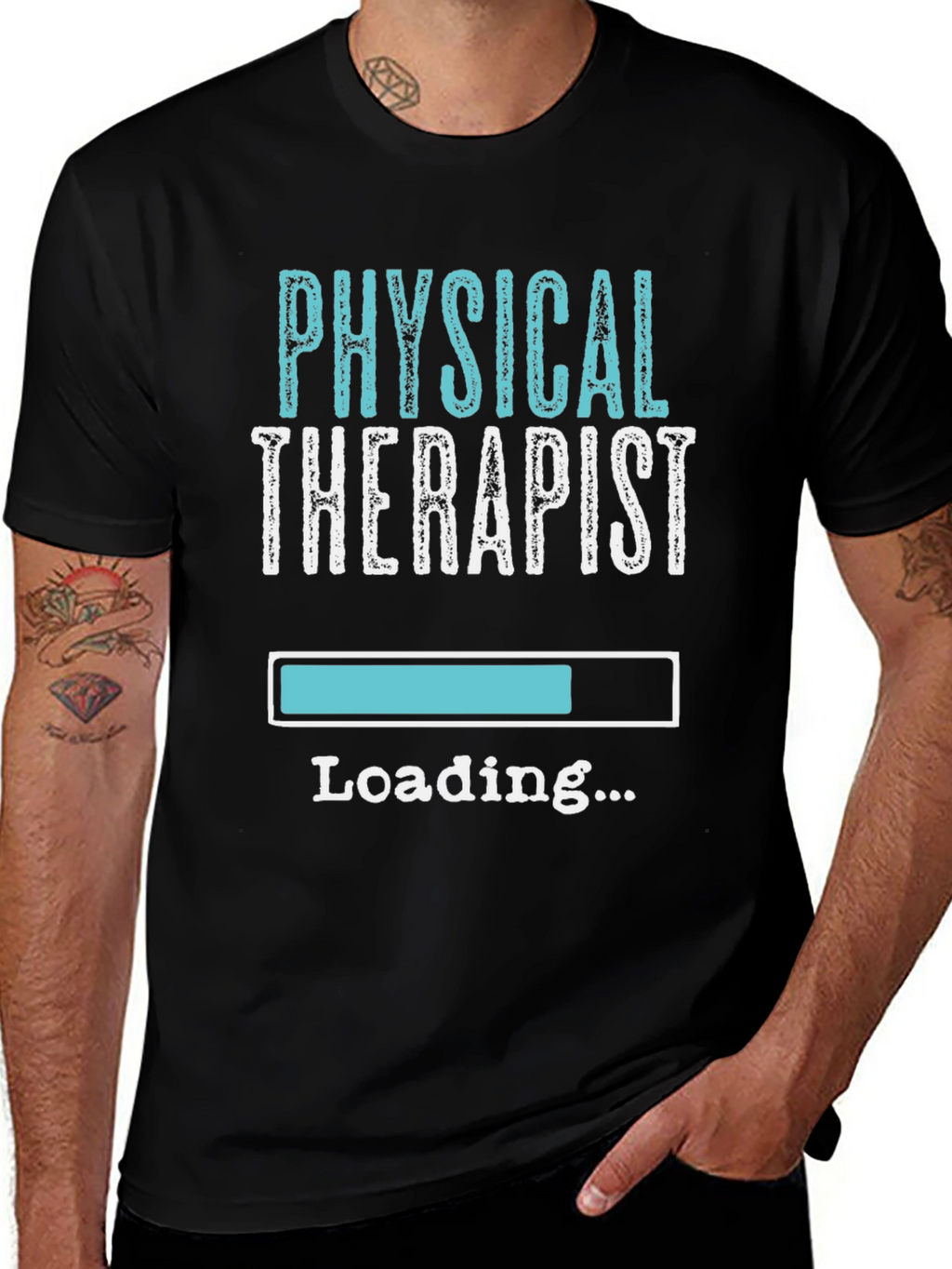 Physical Therapist Loading T-Shirt - Black