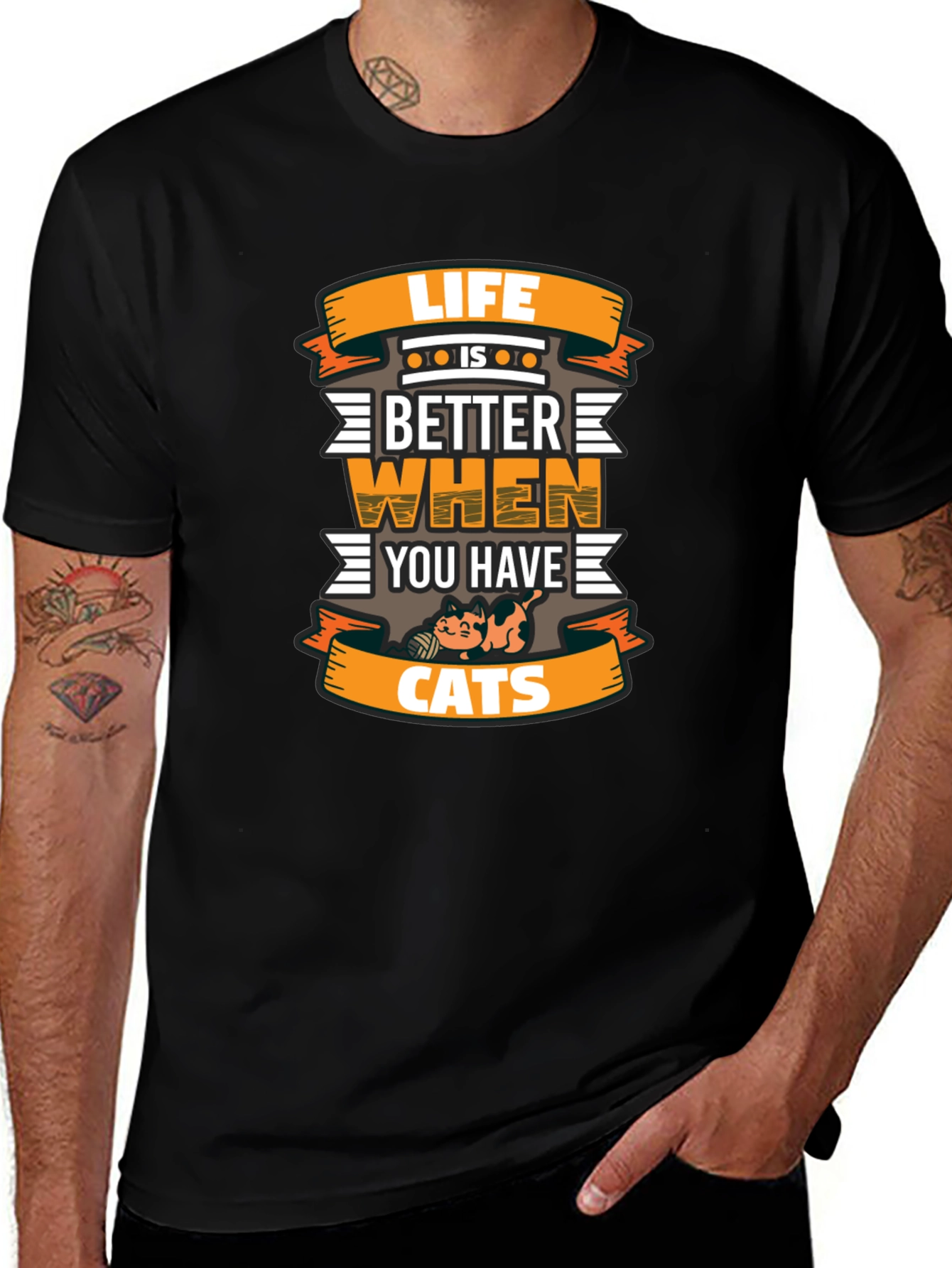 Life is Better with Cats T-Shirt