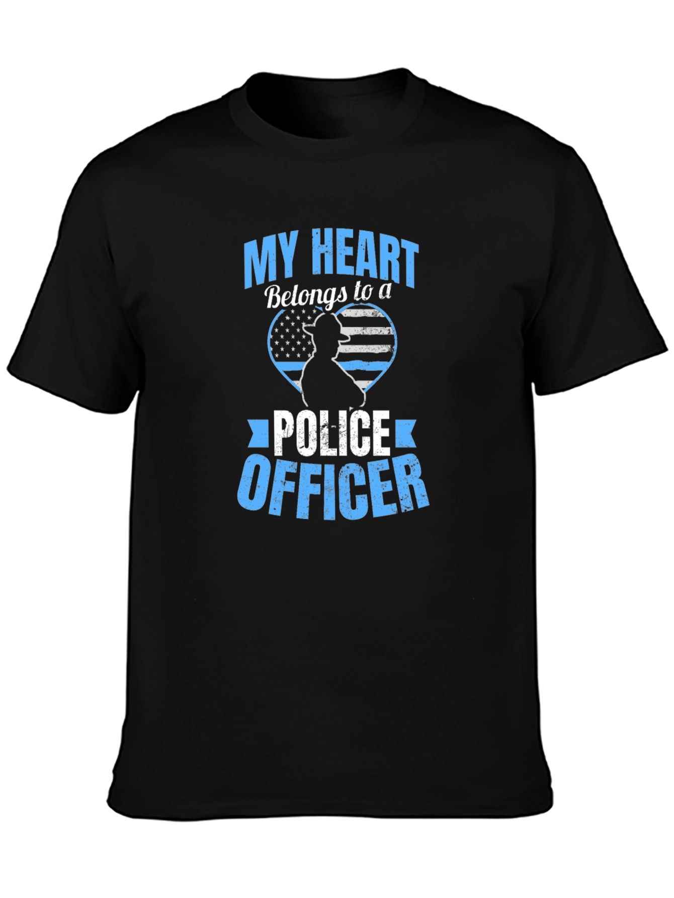 My Heart Belongs to a Police Officer T-Shirt