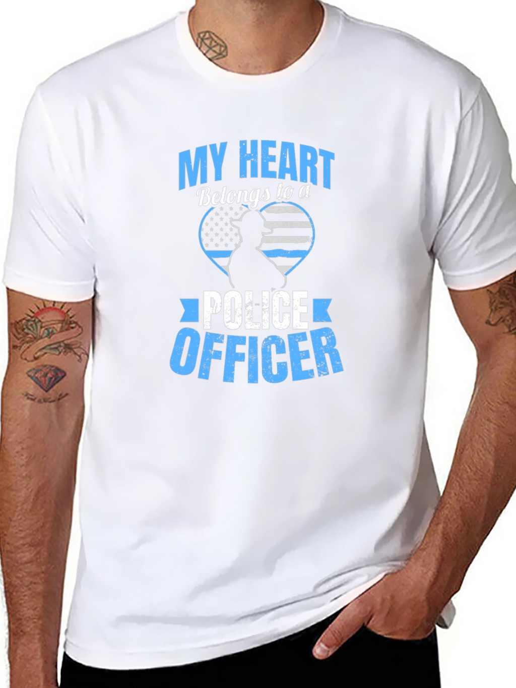 My Heart Belongs to a Police Officer T-Shirt