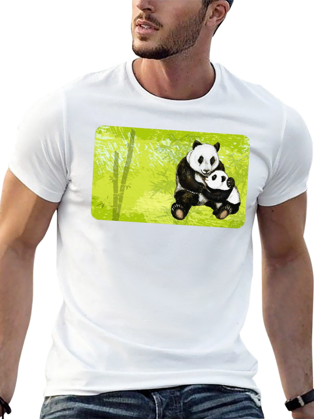 Panda Hug T-Shirt - Cute Animal Graphic Tee