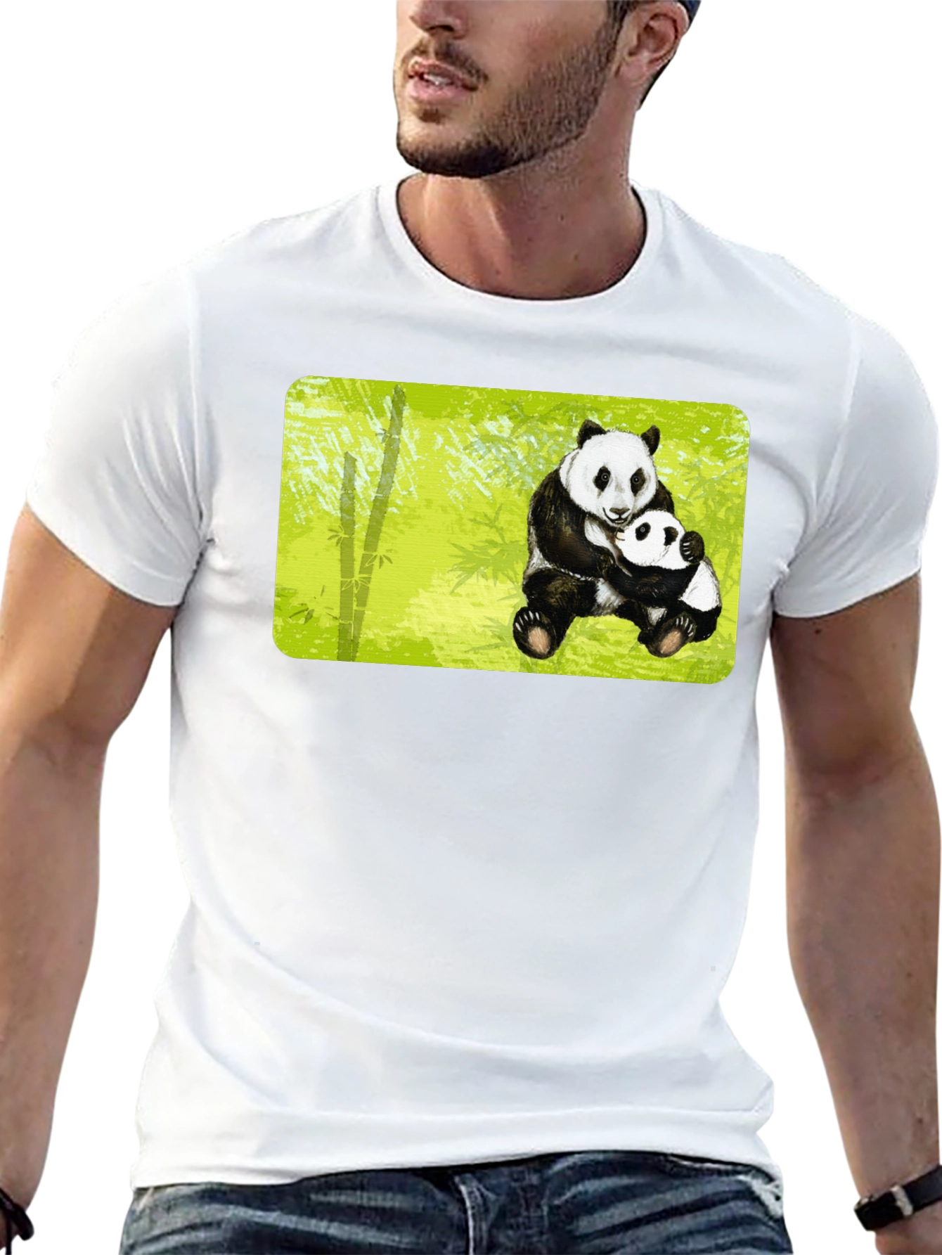 Panda Hug T-Shirt - Cute Animal Graphic Tee