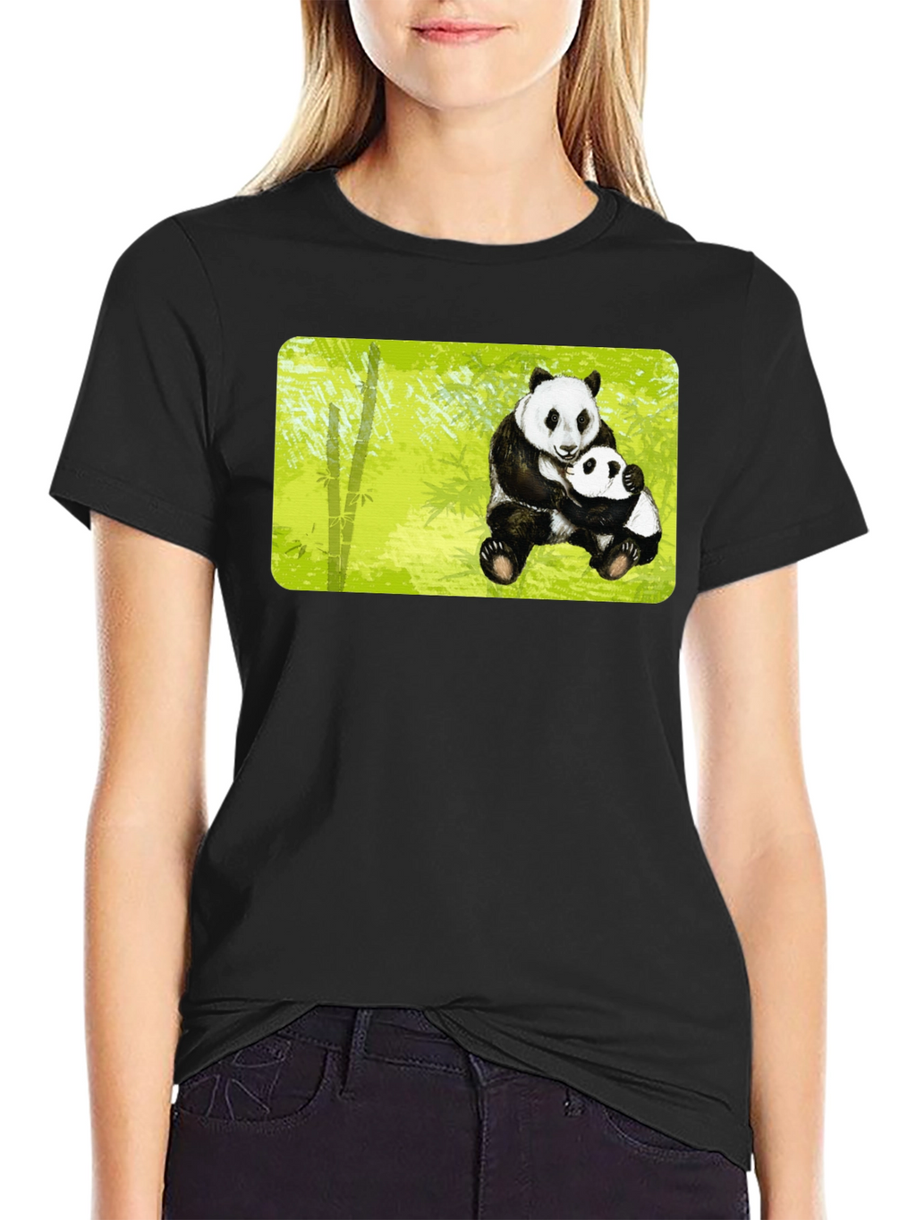 Panda Hug T-Shirt - Cute Animal Graphic Tee