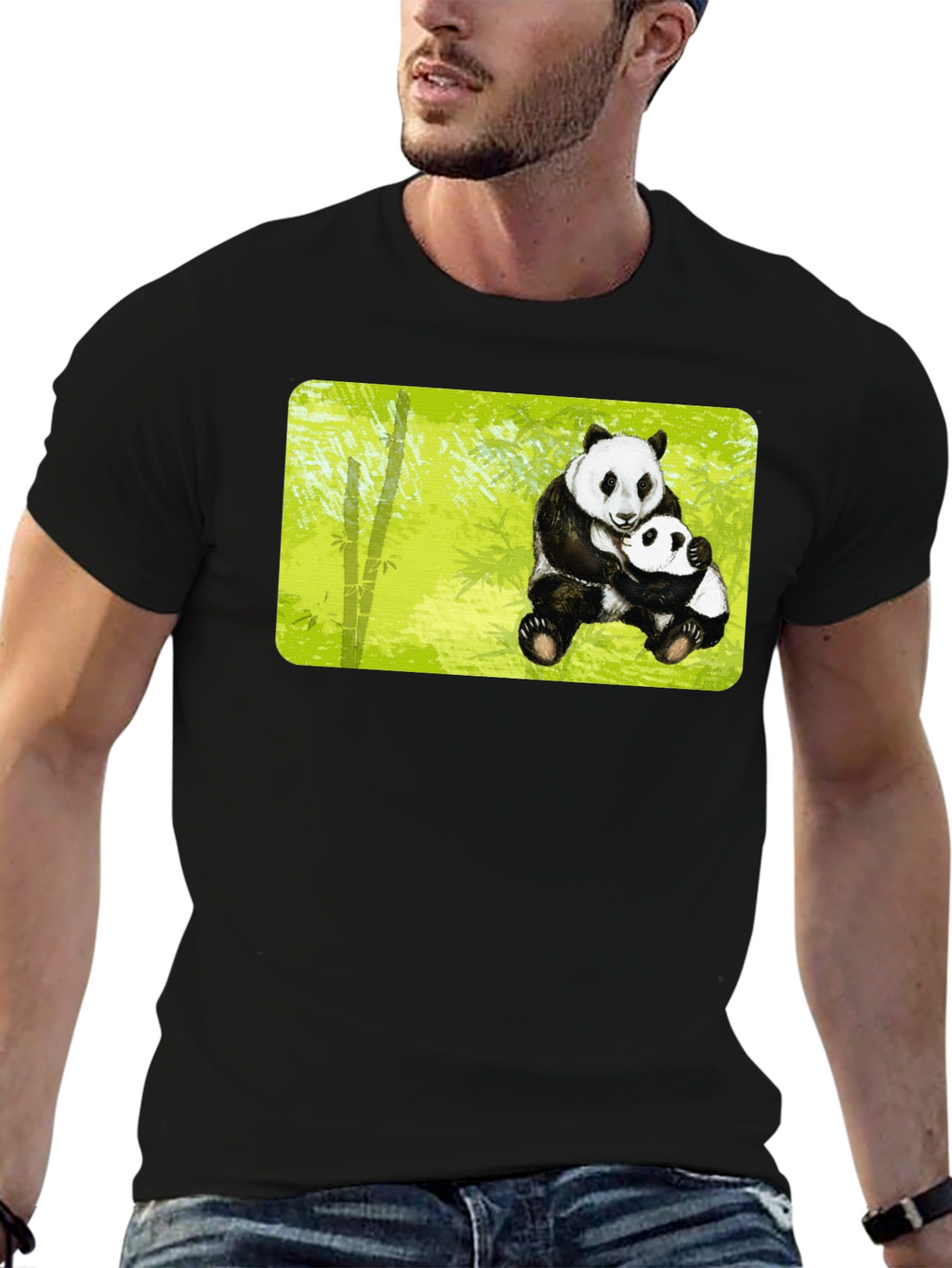 Panda Hug T-Shirt - Cute Animal Graphic Tee