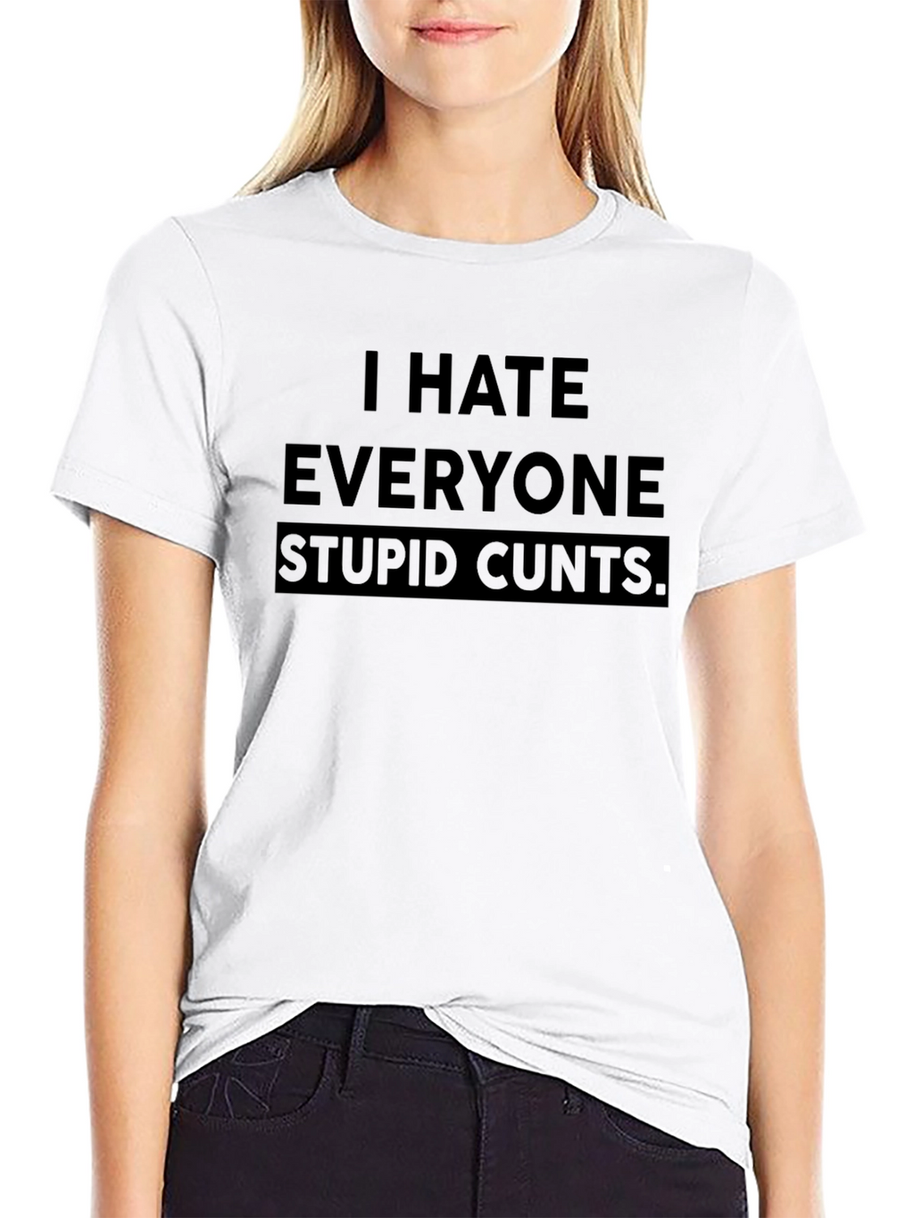 I Hate Everyone Graphic Tee - Edgy & Bold