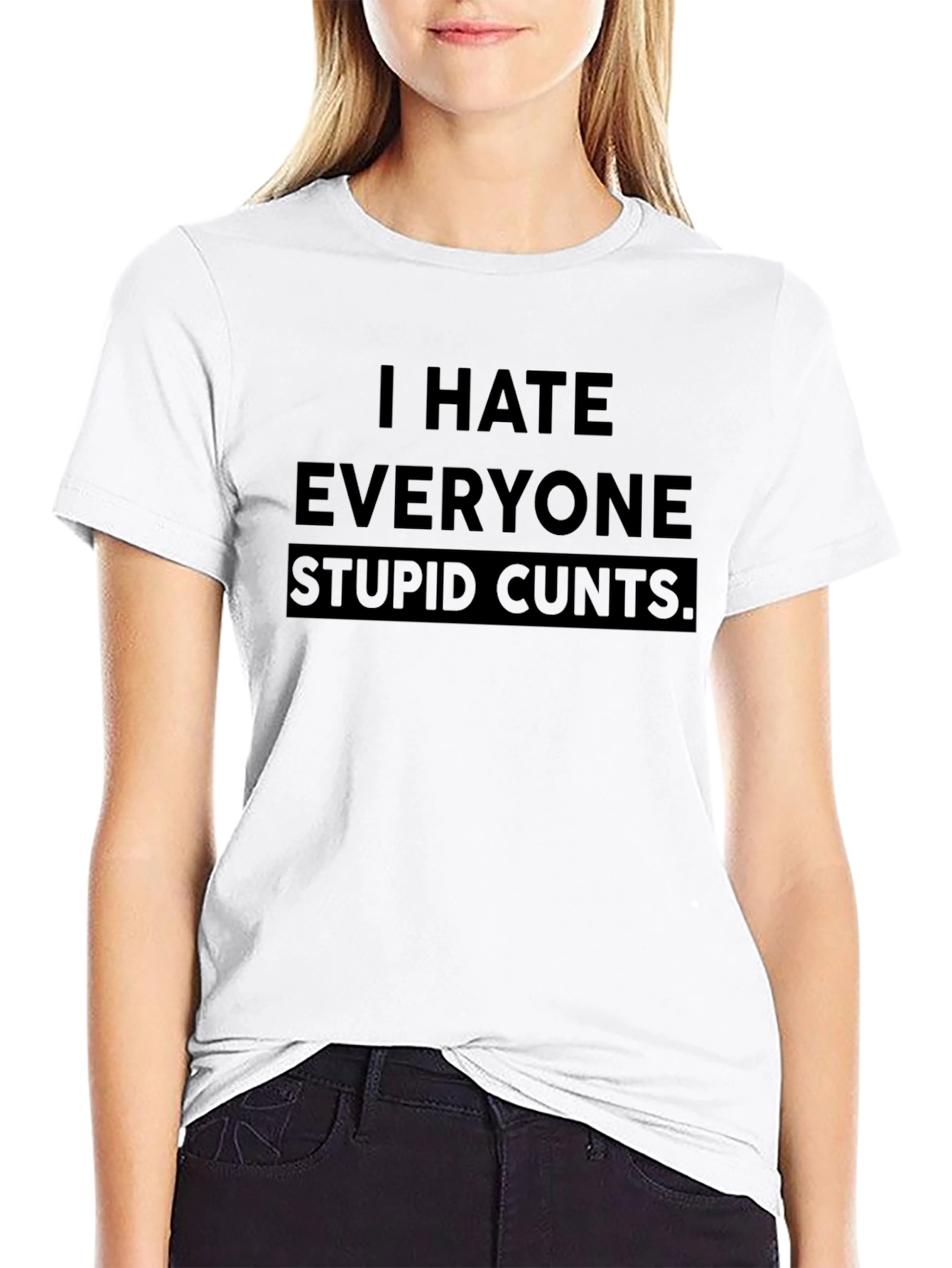 I Hate Everyone Graphic Tee - Edgy & Bold