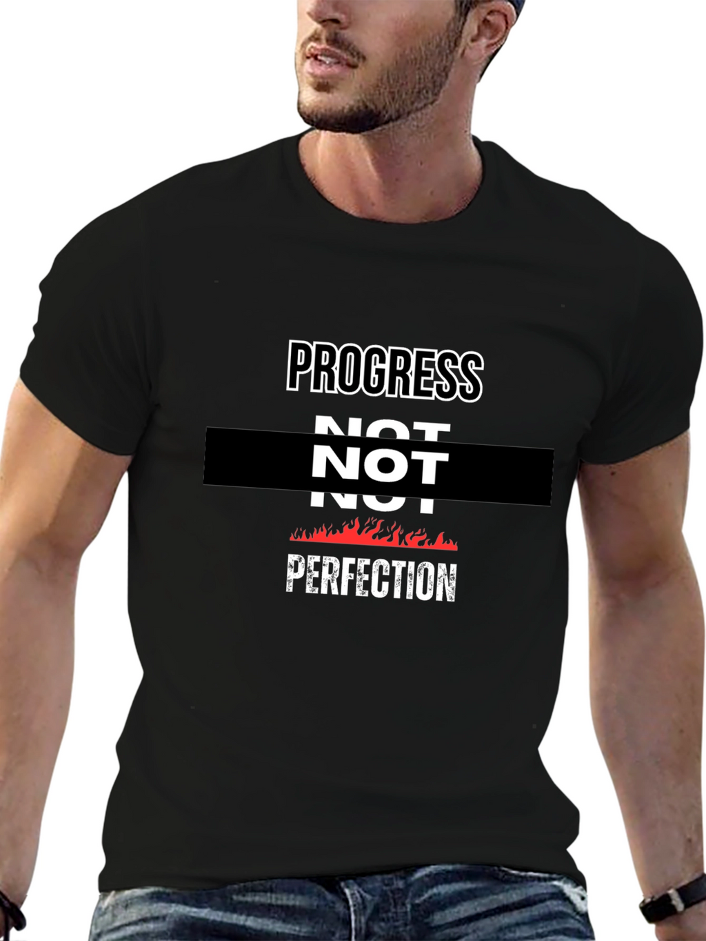 Progress Not Perfection Graphic T-Shirt