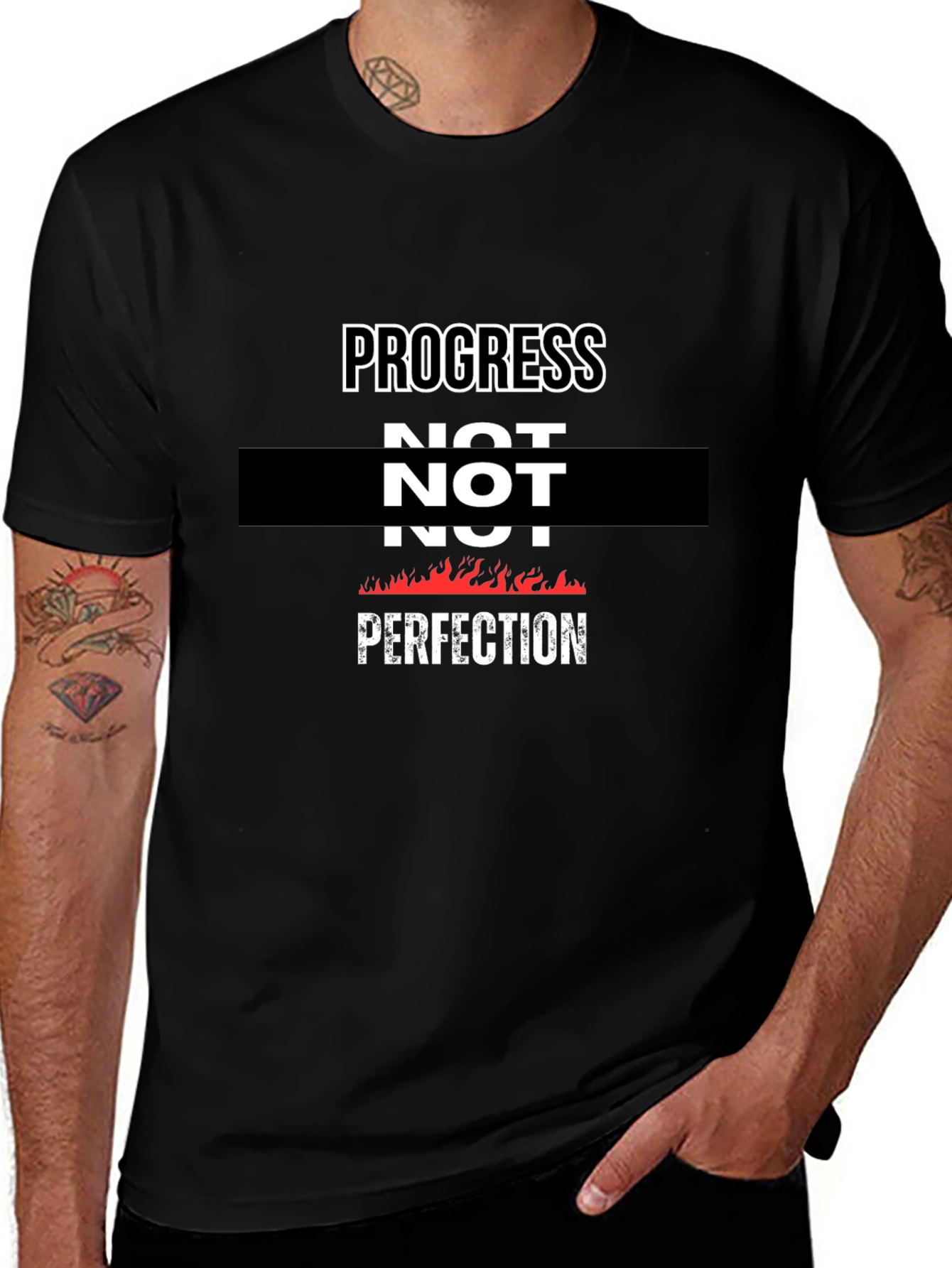 Progress Not Perfection Graphic T-Shirt