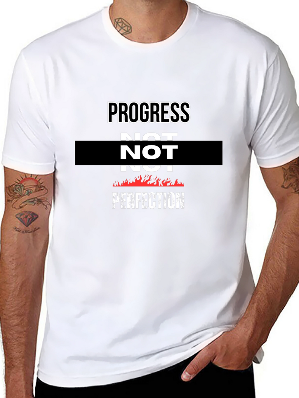 Progress Not Perfection Graphic T-Shirt
