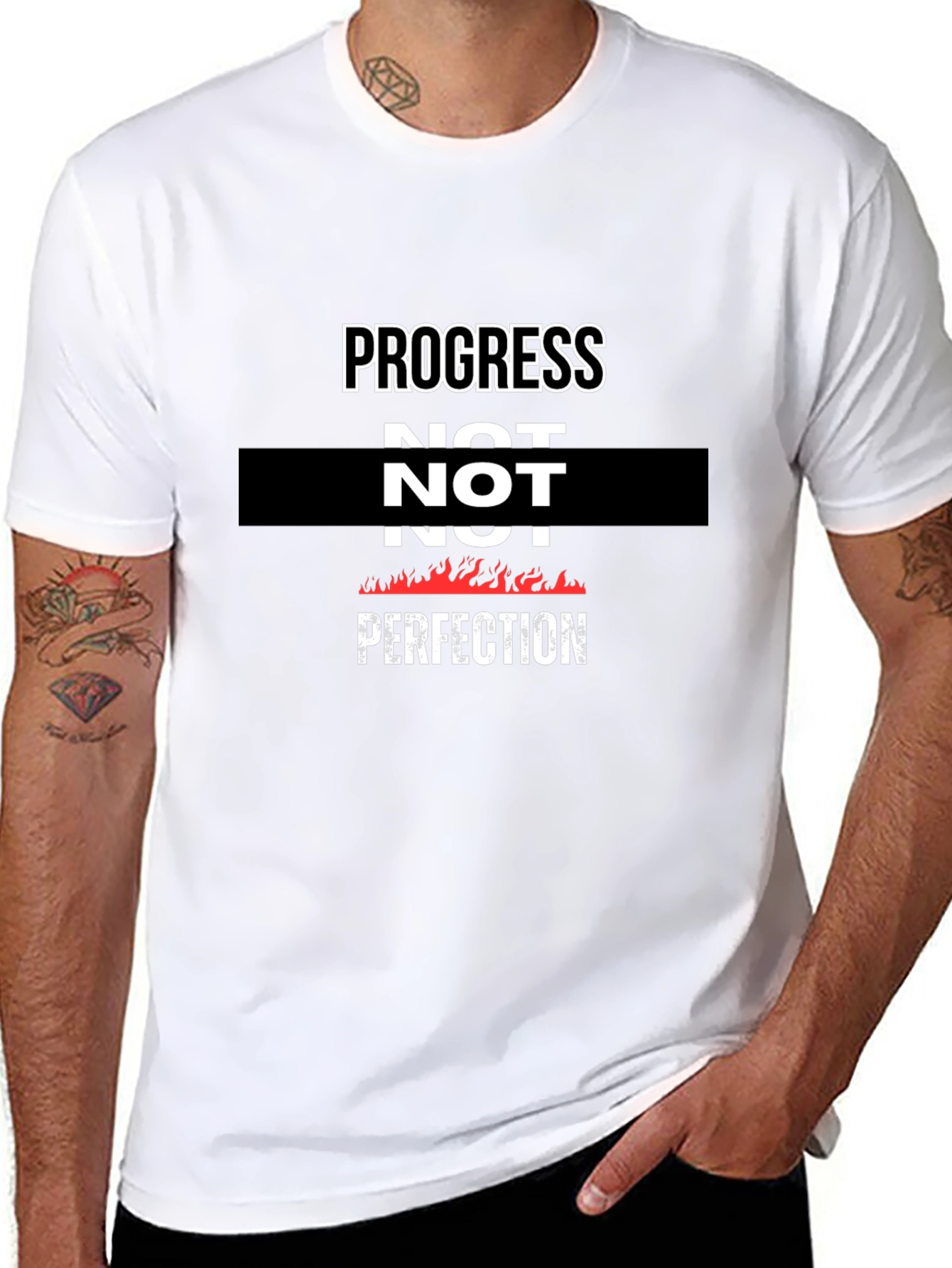 Progress Not Perfection Graphic T-Shirt