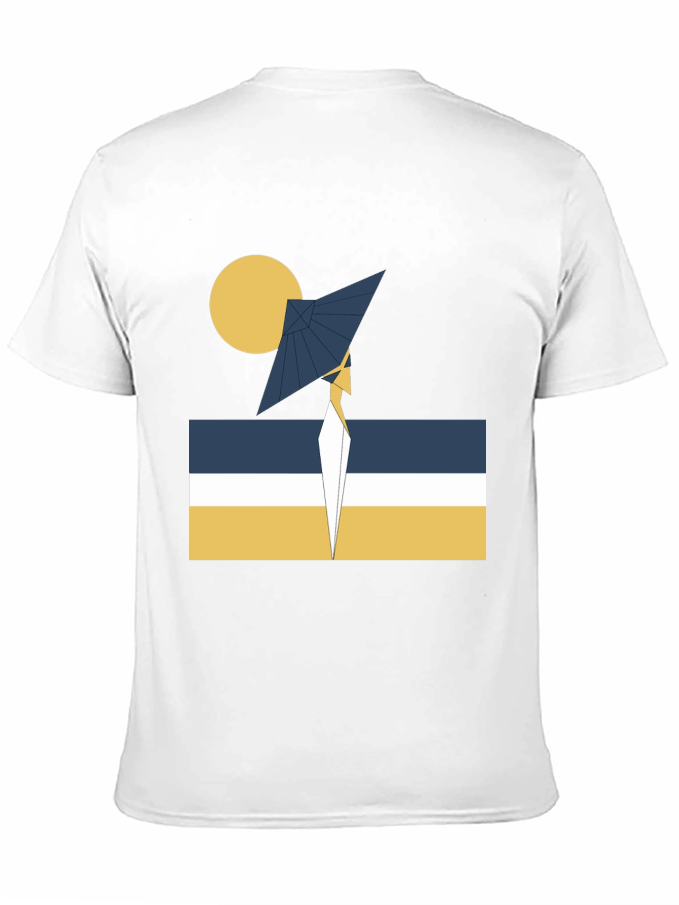 Abstract Geometric Graphic Tee - Modern Design