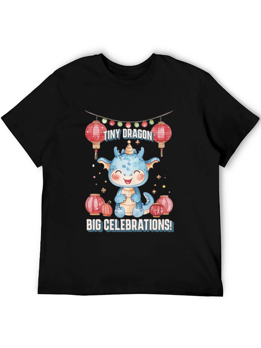 Cute Dragon Celebrations Graphic Tee
