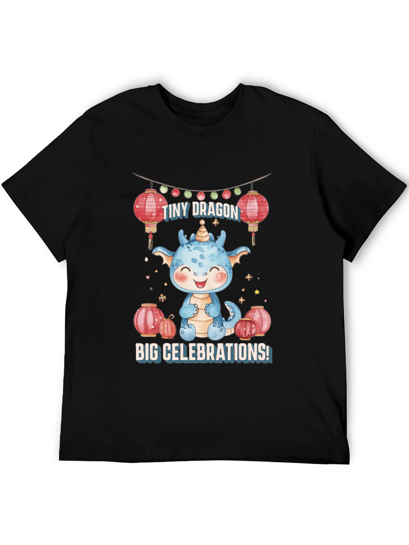 Cute Dragon Celebrations Graphic Tee