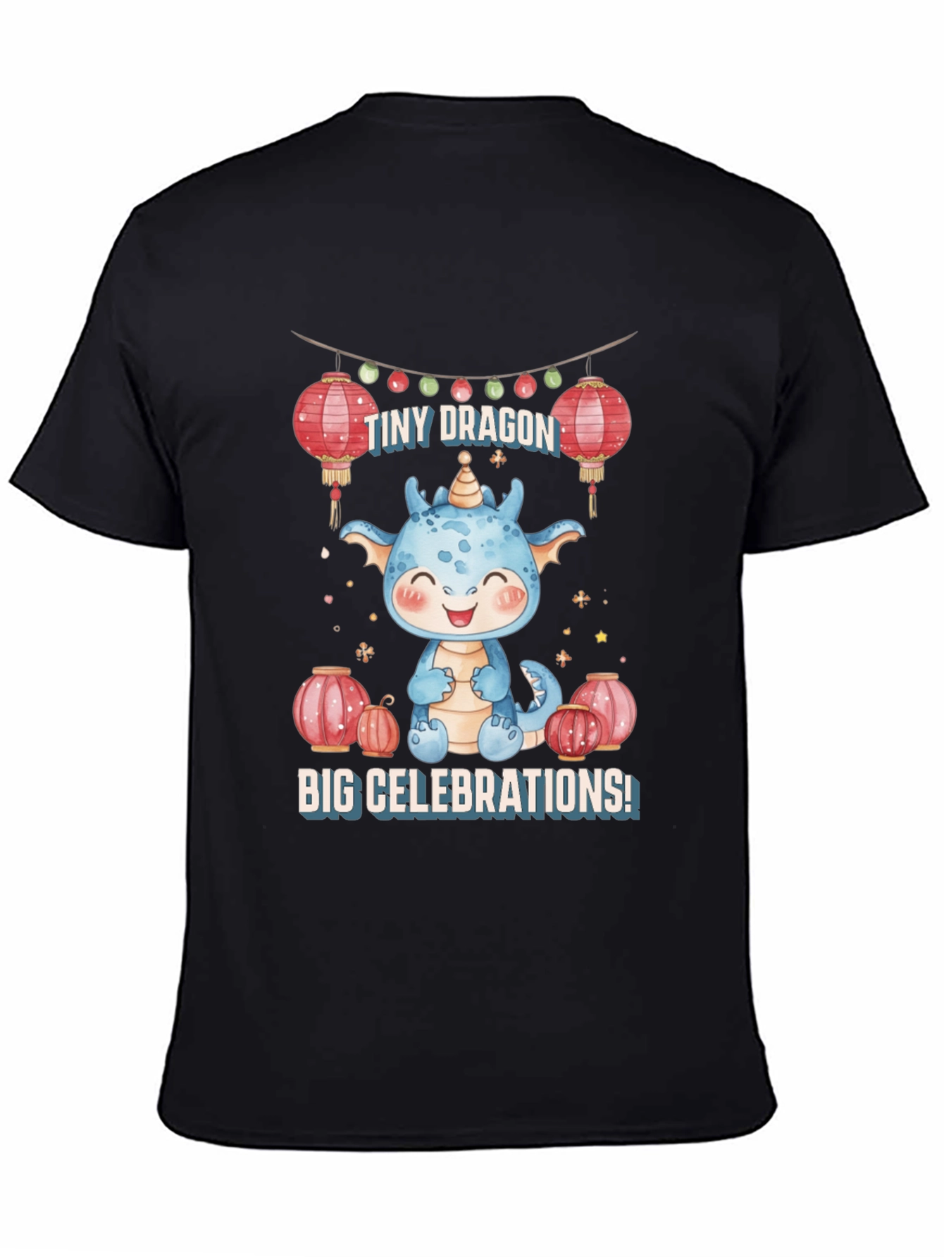 Cute Dragon Celebrations Graphic Tee