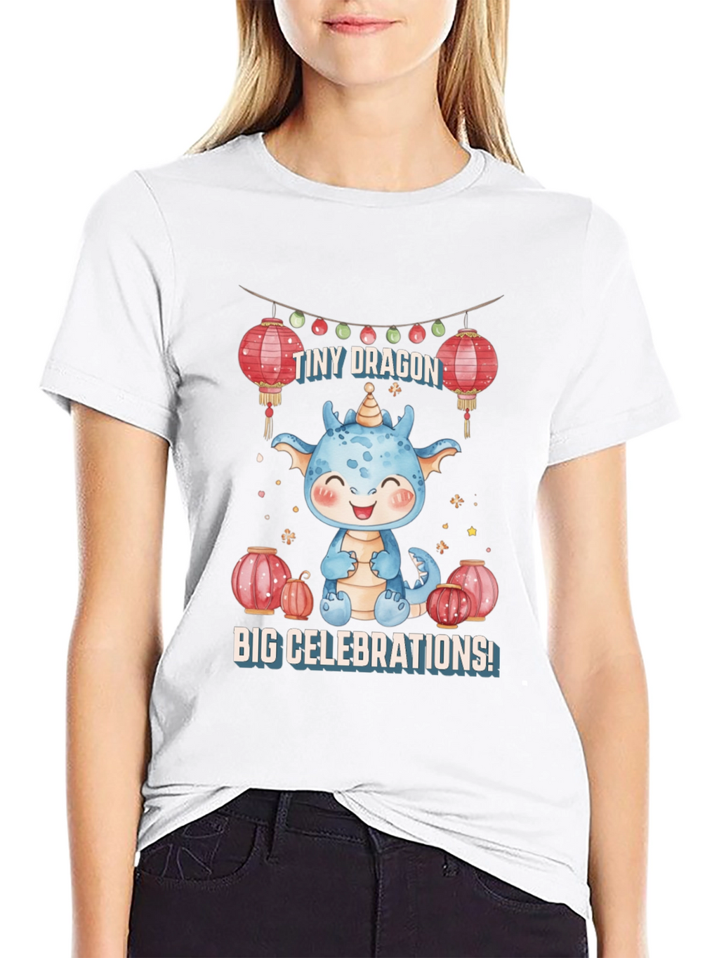 Cute Dragon Celebrations Graphic Tee