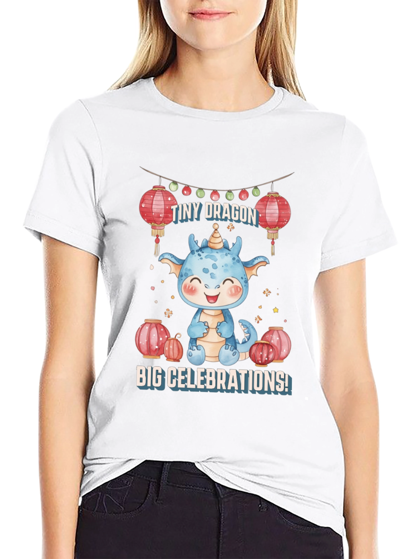 Cute Dragon Celebrations Graphic Tee