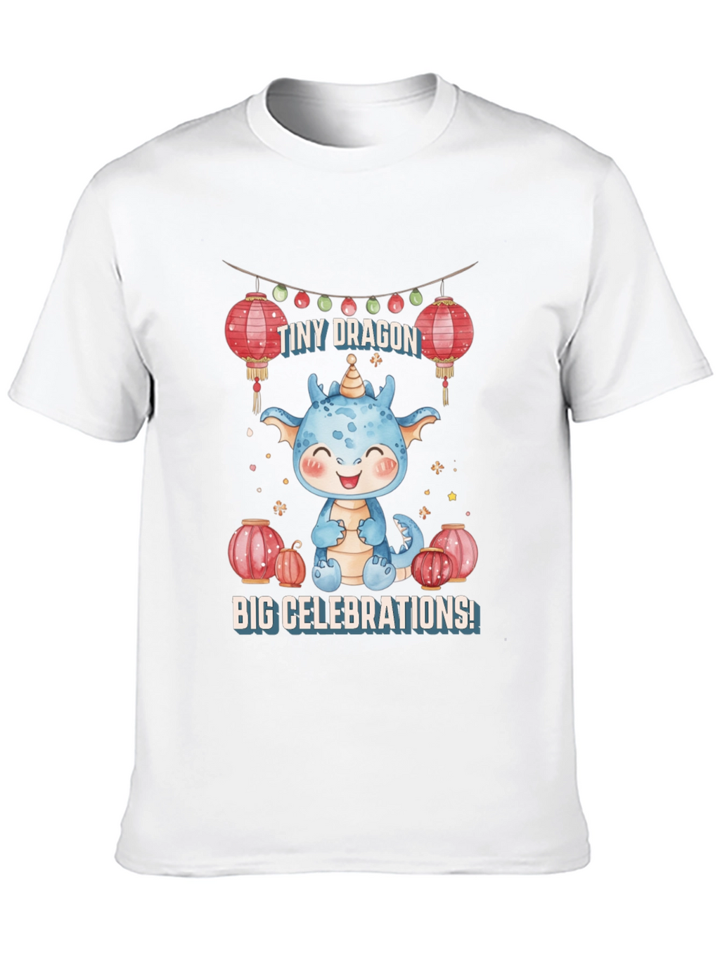 Cute Dragon Celebrations Graphic Tee