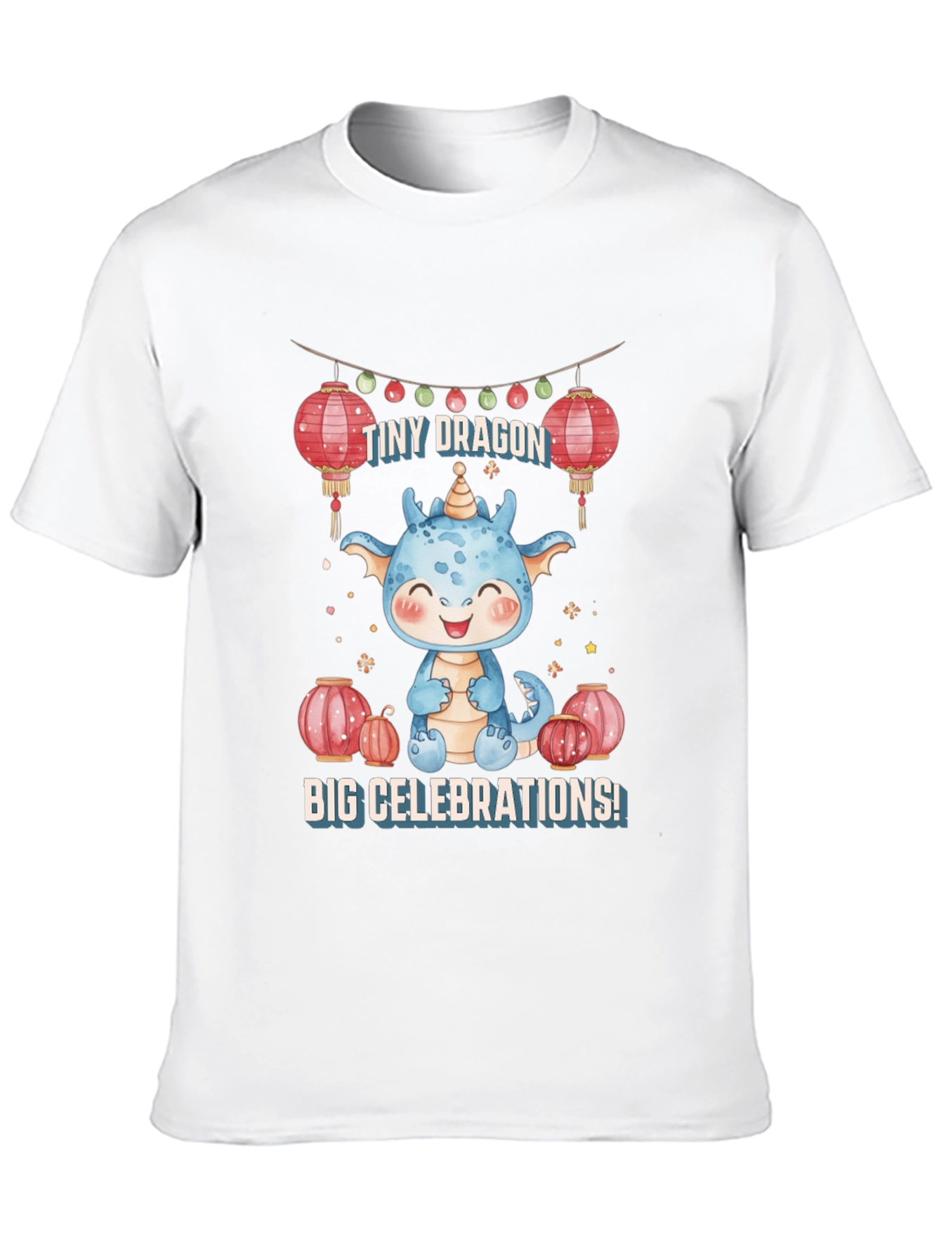 Cute Dragon Celebrations Graphic Tee