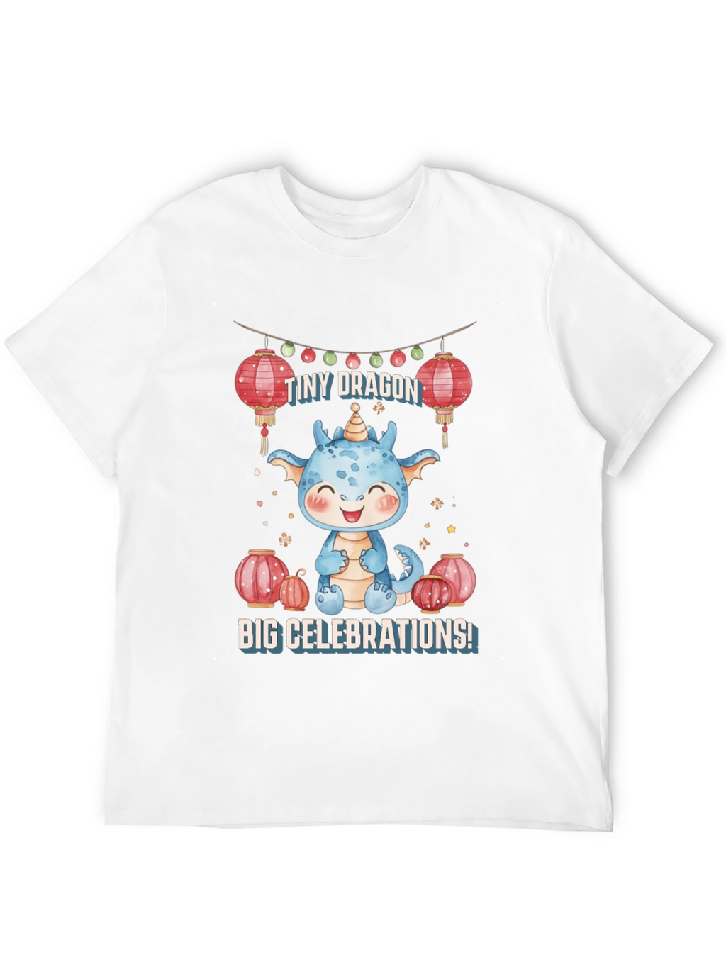 Cute Dragon Celebrations Graphic Tee