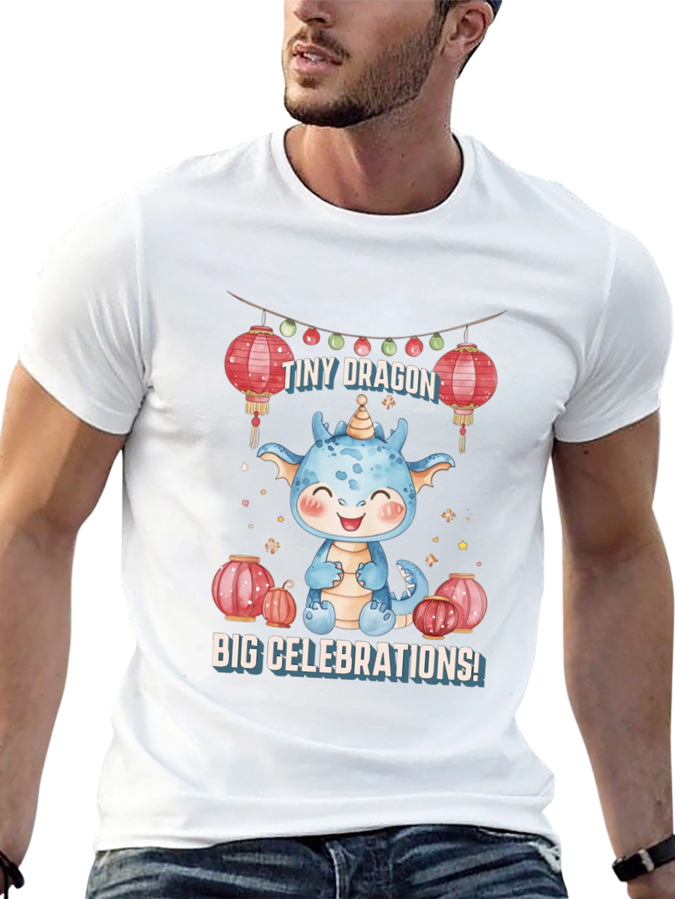 Cute Dragon Celebrations Graphic Tee
