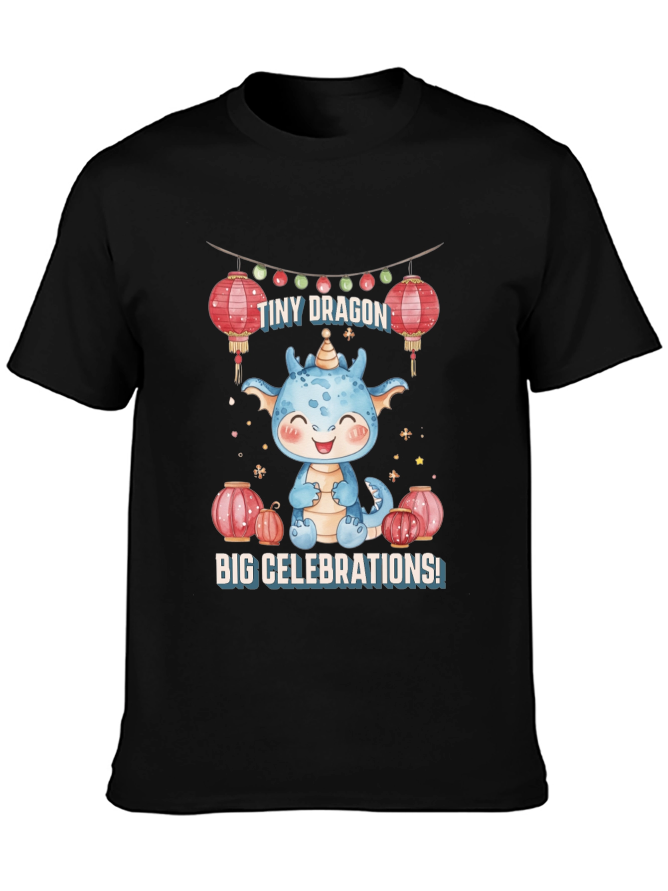 Cute Dragon Celebrations Graphic Tee